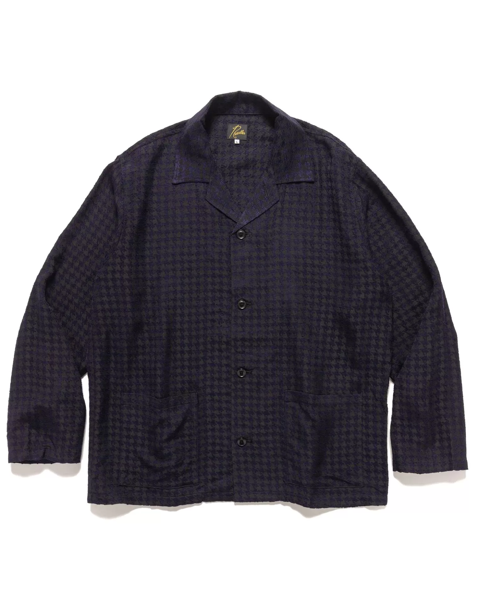 Needles L/S Cabana Shirt-R/Ac Mall Jq. Houndstooth Store