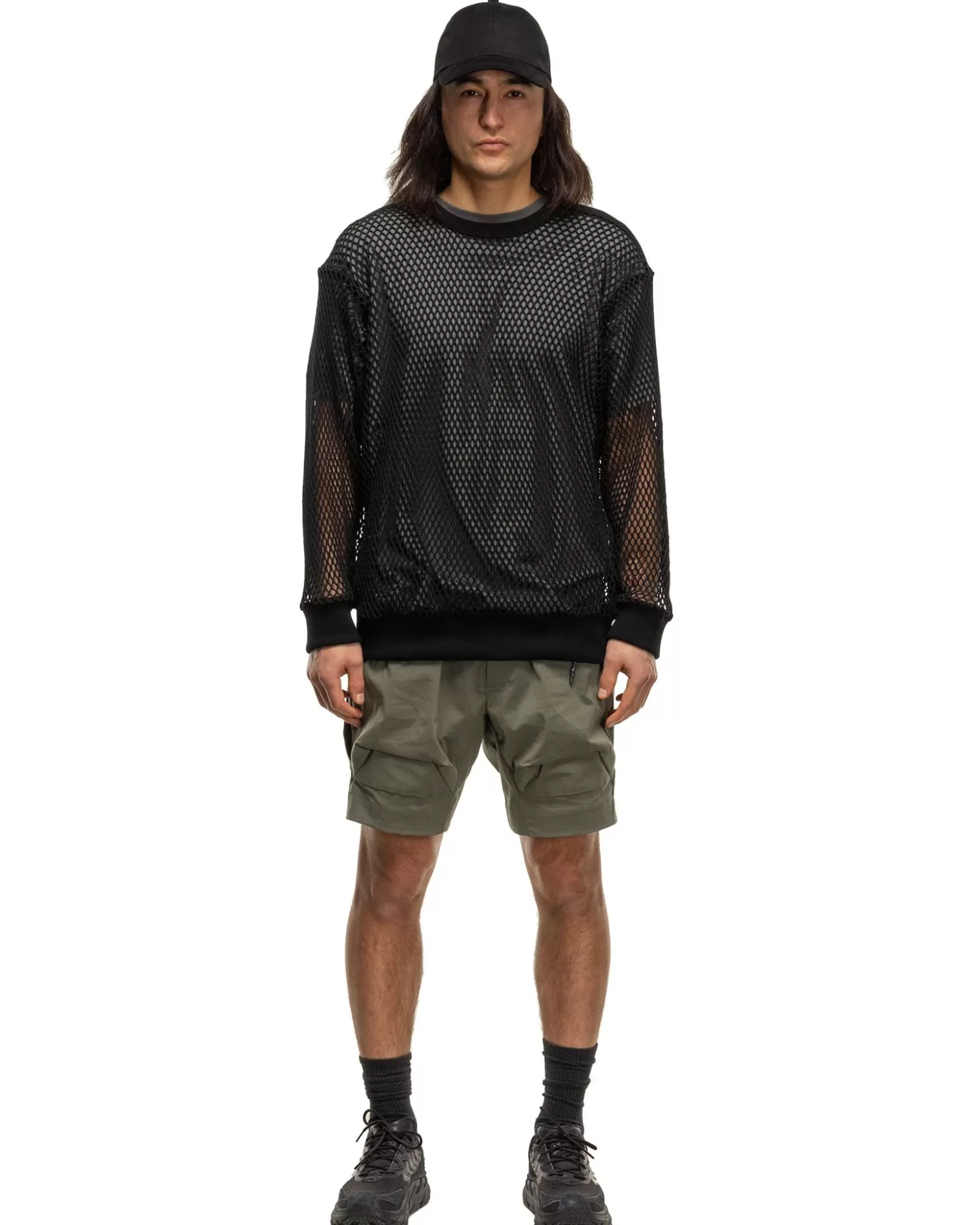 CCP Lt-Cb101 Mesh Crew Neck Black Clearance