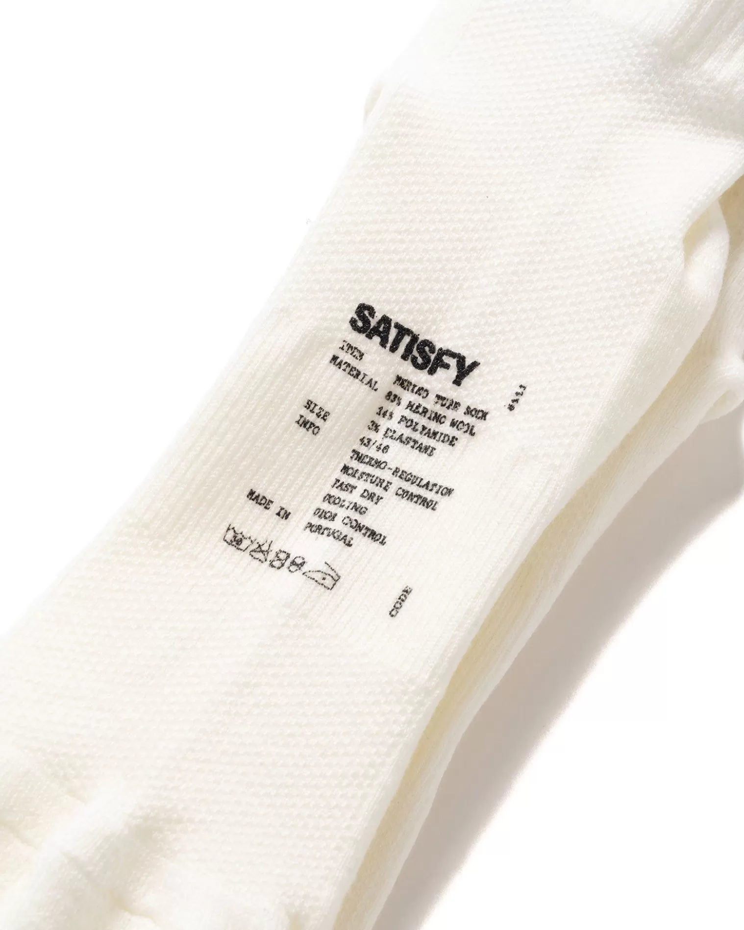 Satisfy Merino Tube Socks White Fashion