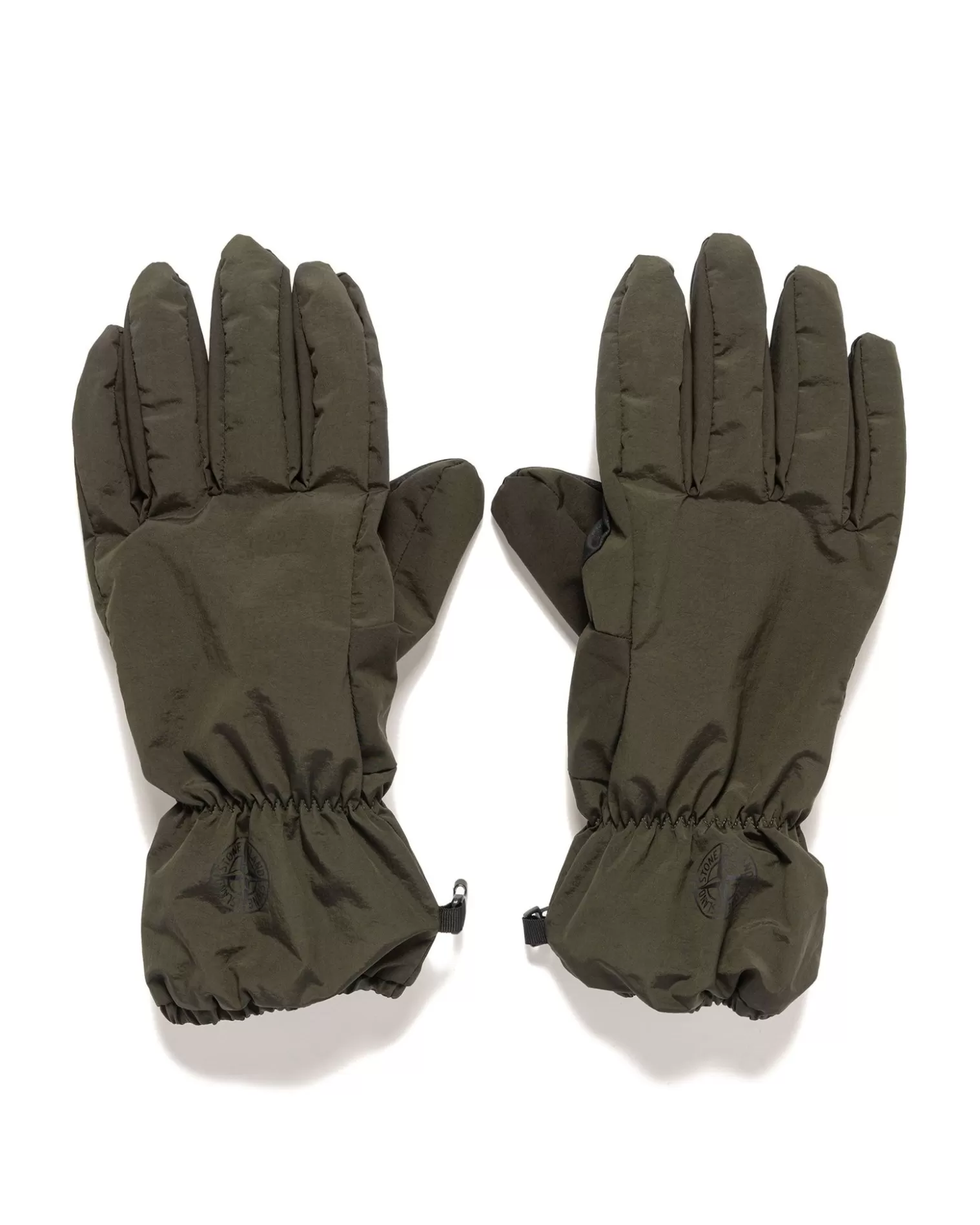 Stone Island Nylon Metal Gloves In Econyl Regenerated Nylon Olive Online