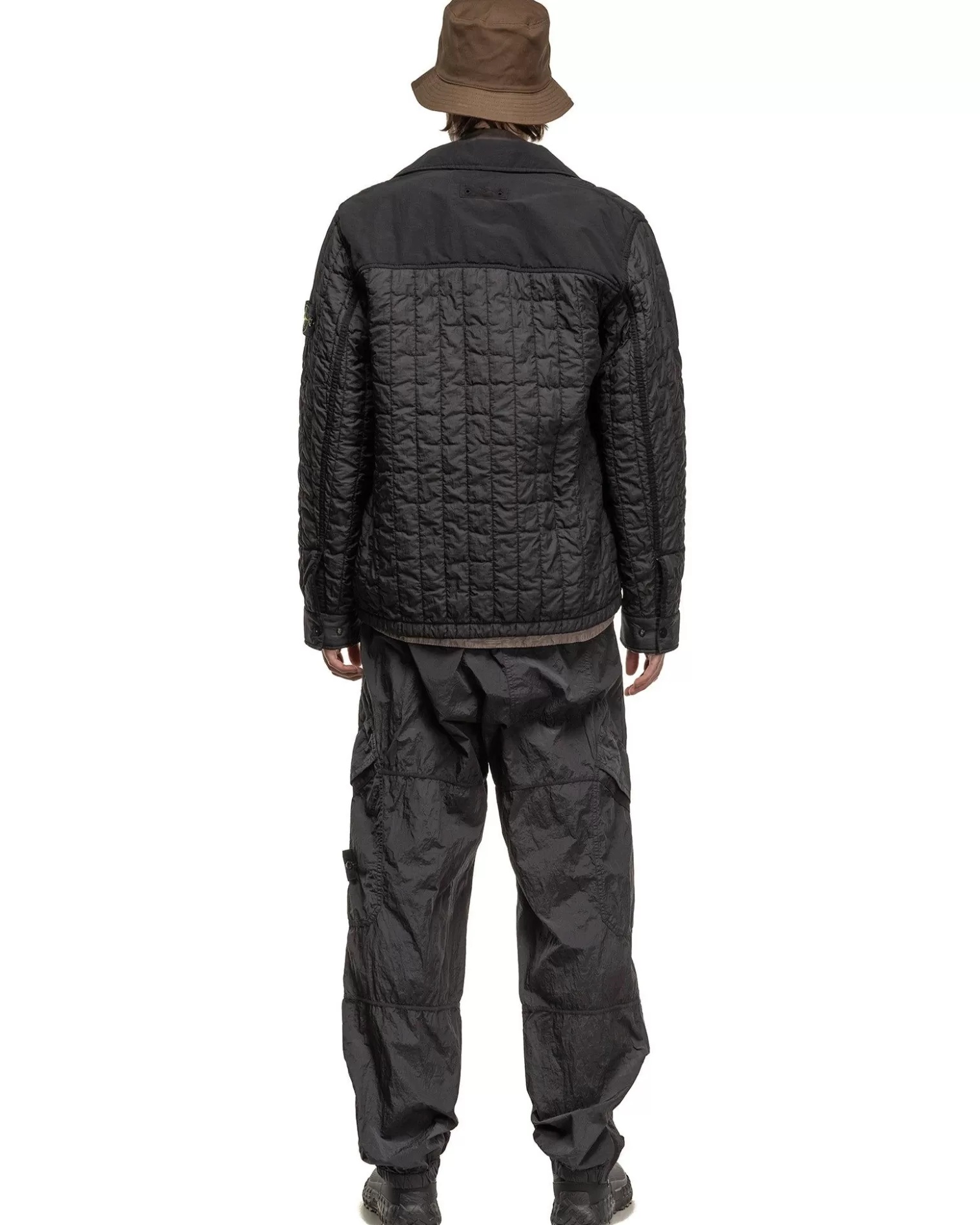 Stone Island Nylon Metal In Econyl® Regenerated Nylon Loose Fit Cargo Pants Charcoal Shop