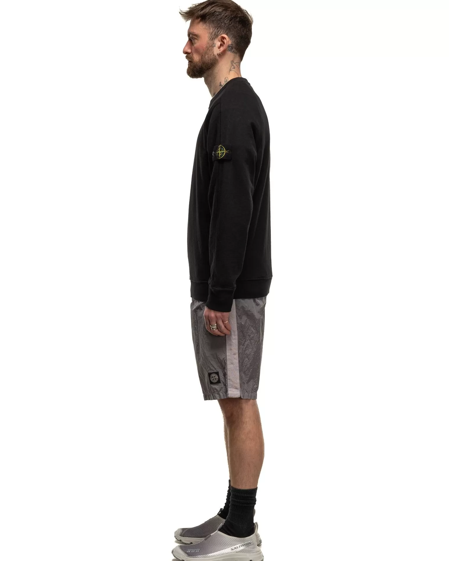 Stone Island Nylon Metal In Econyl® Regenerated Nylon Regular Fit Swim Trunks Dust New