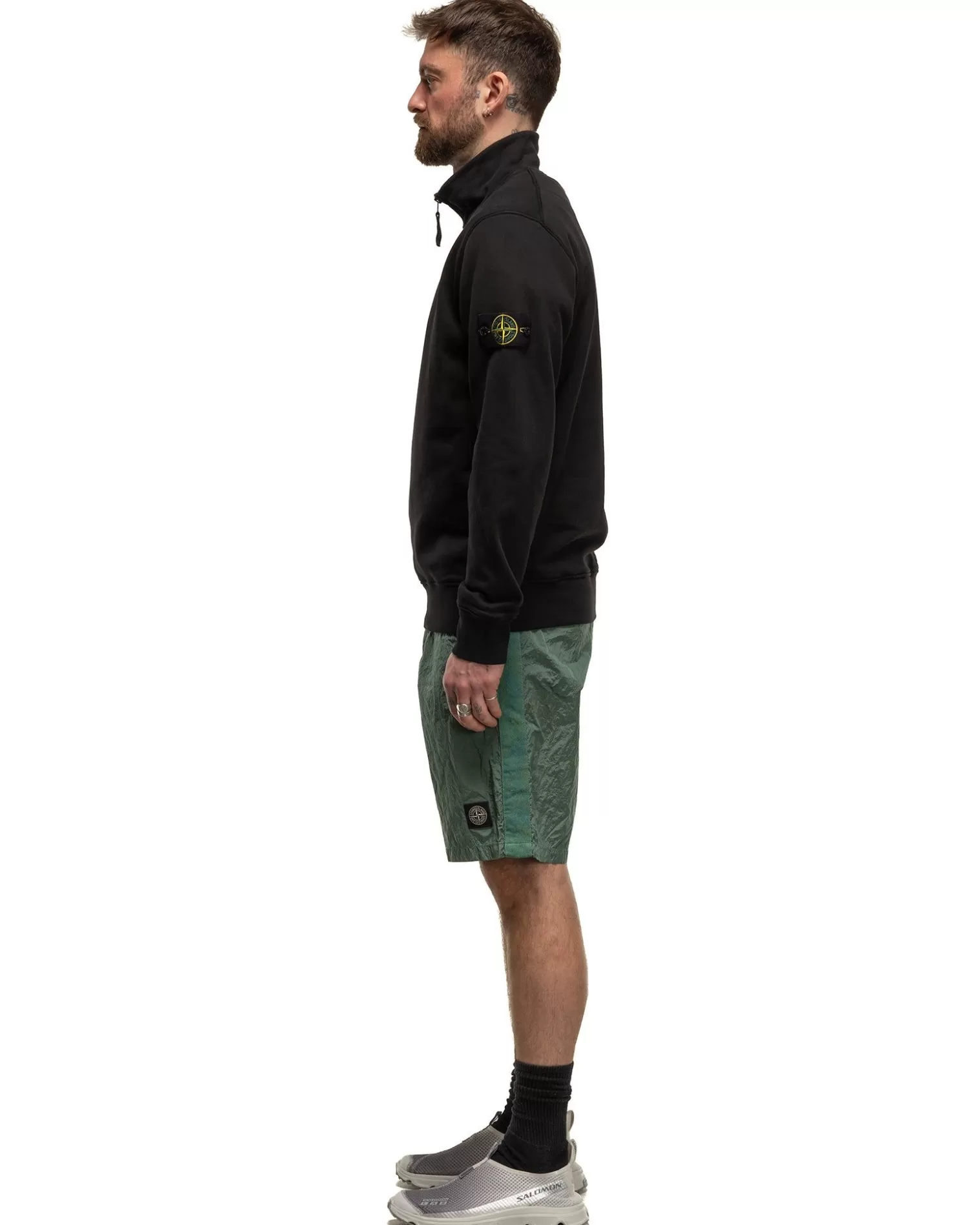 Stone Island Nylon Metal In Econyl® Regenerated Nylon Regular Fit Swim Trunks Light Green Best Sale