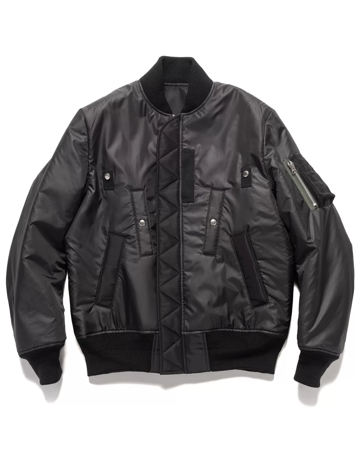 sacai Nylon Twill Blouson Black Flash Sale