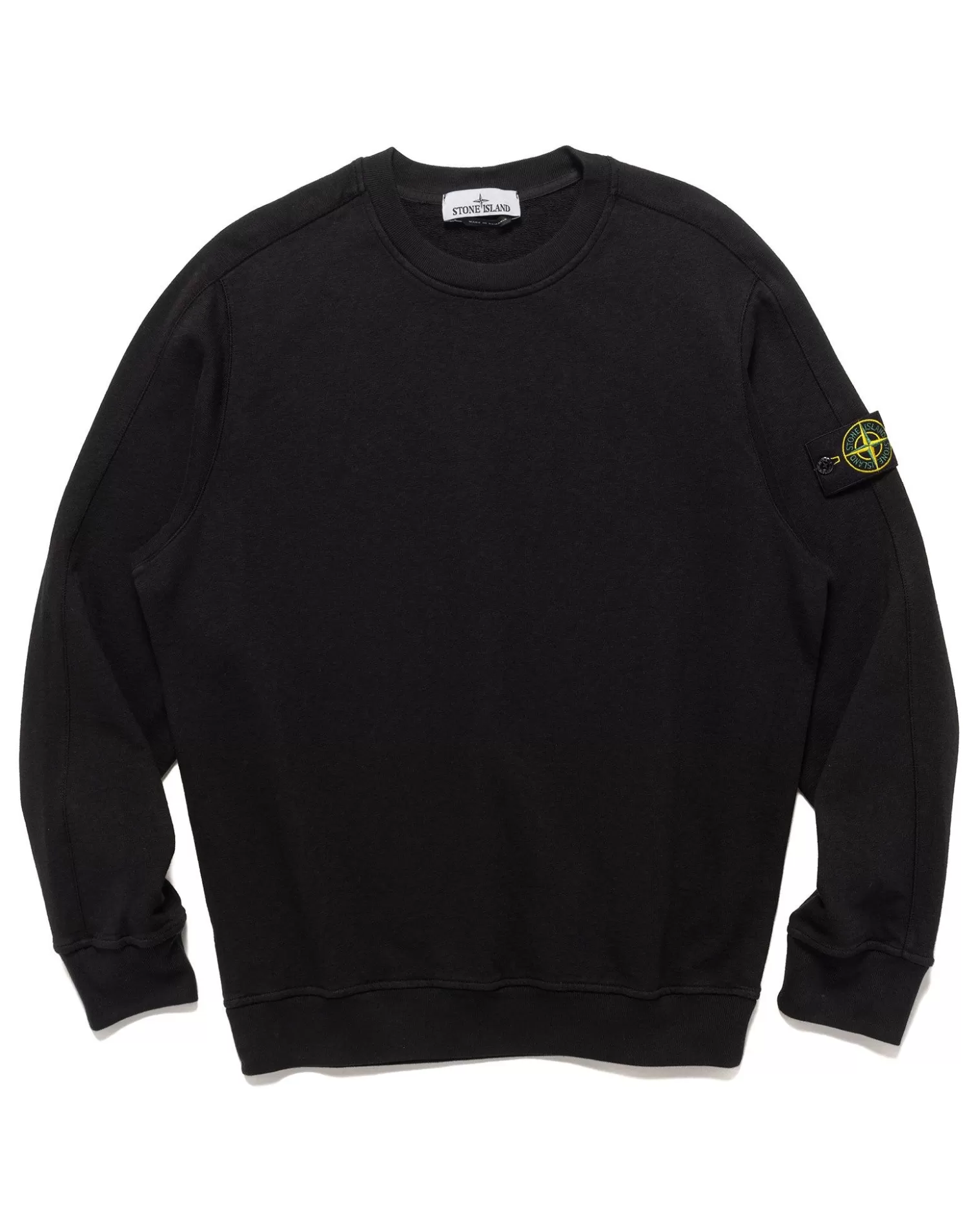 Stone Island Old' Treatment Crewneck Sweatshirt Black Hot