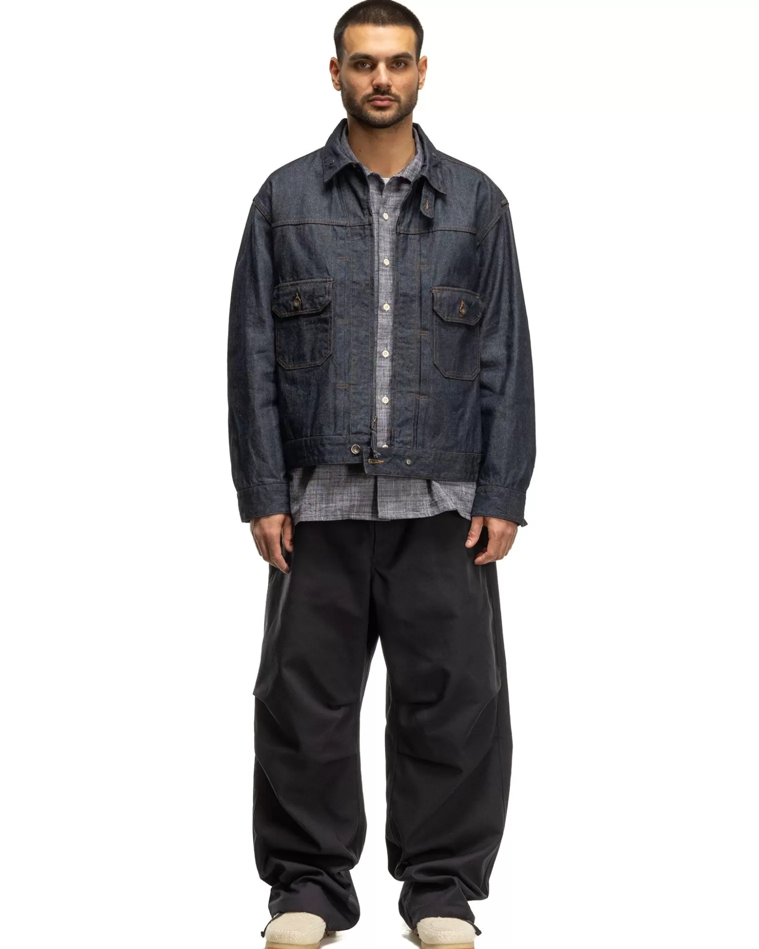 Engineered Garments Over Pant Pc Hopsack Dk Navy Clearance