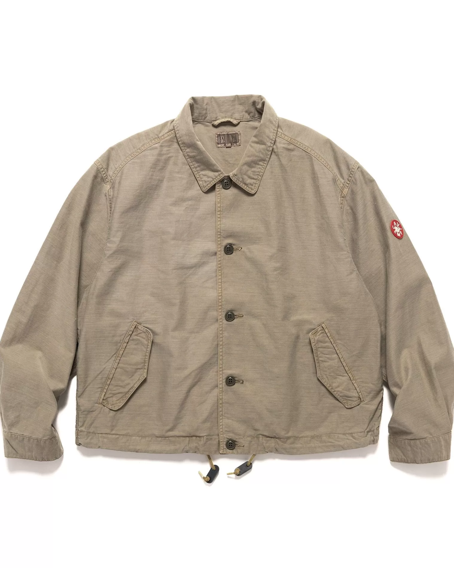 CAV EMPT Overdye Light Cotton Button Jacket Khaki Best Sale