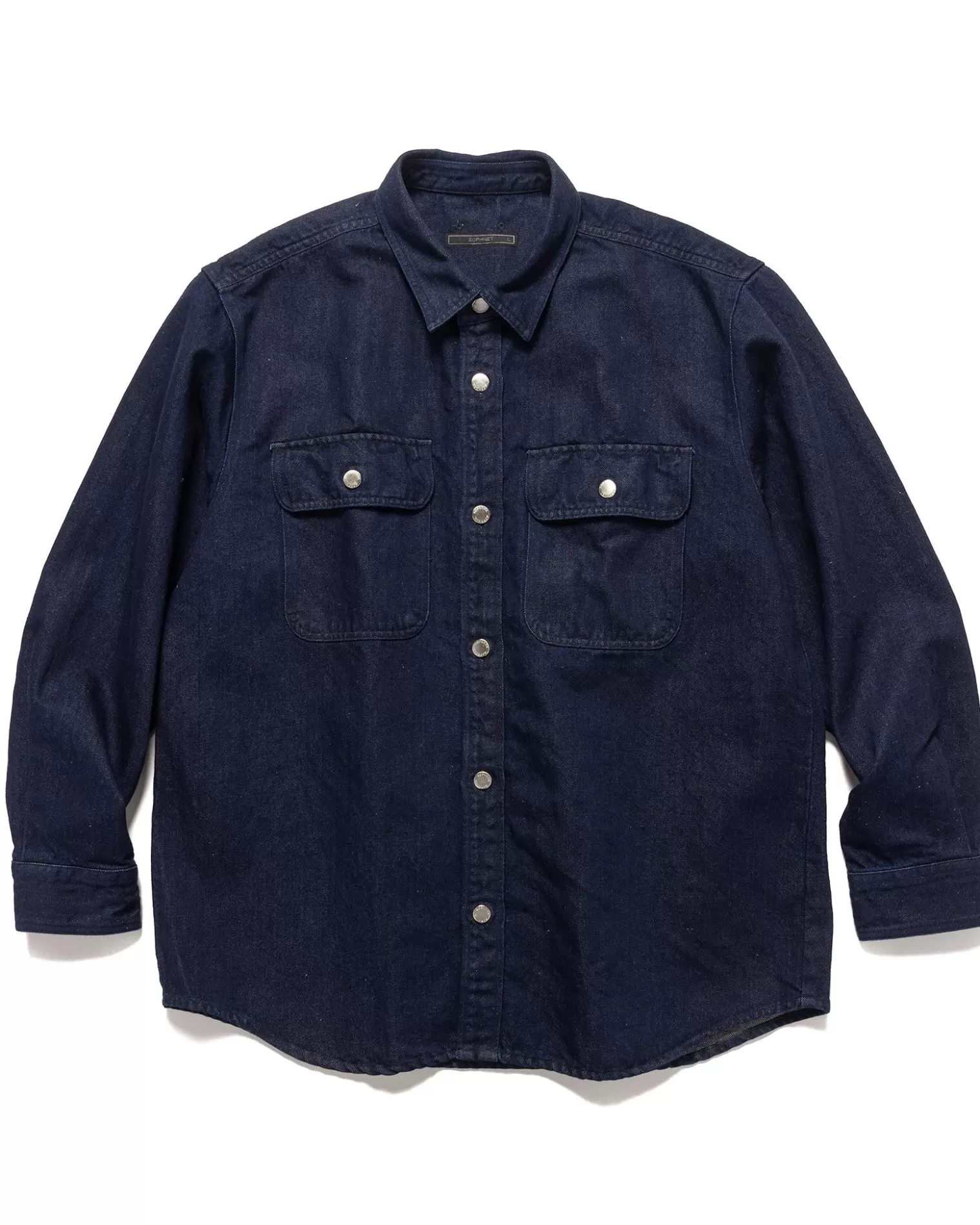 Sophnet. Oversized Shirt Jacket Indigo Clearance