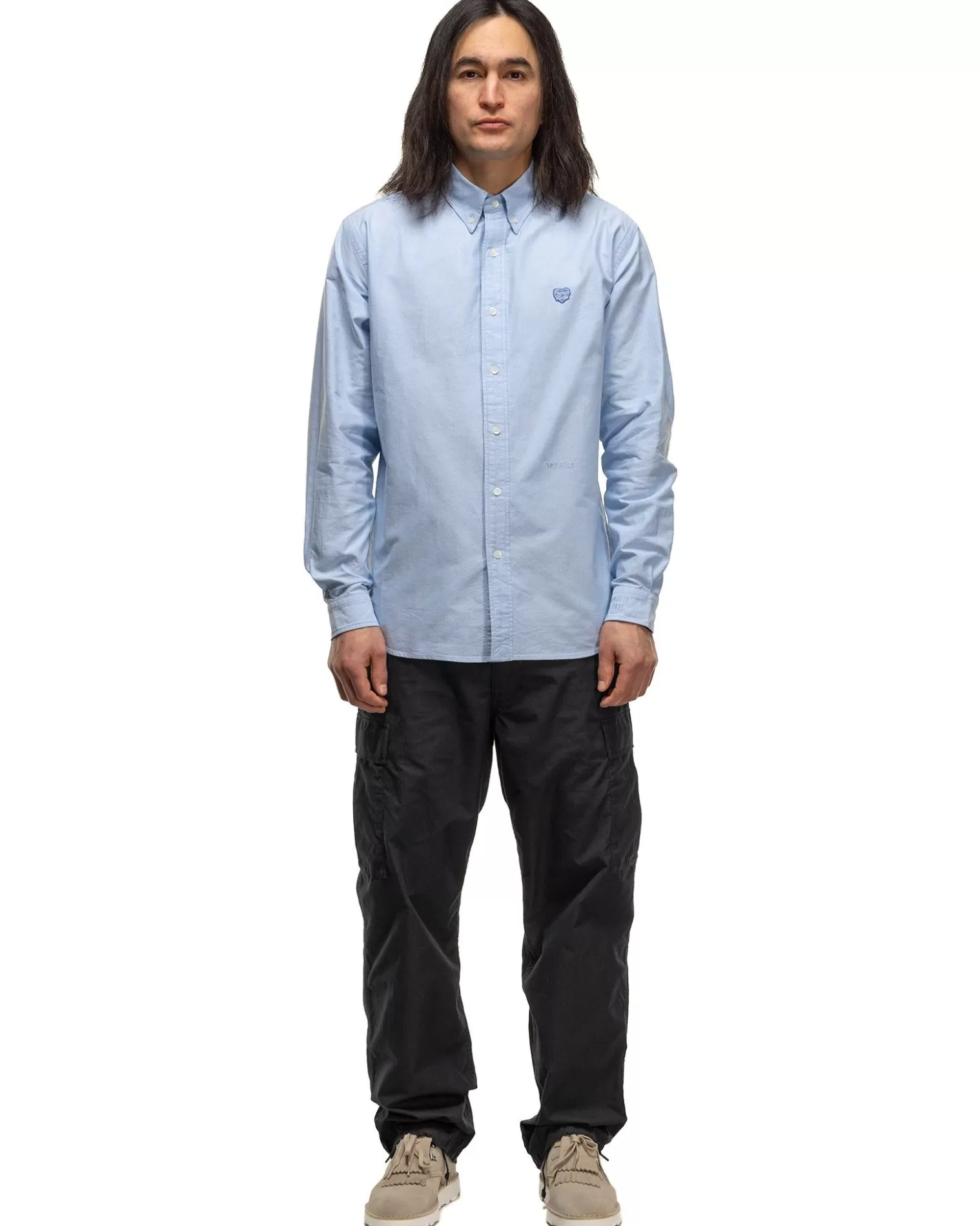 Human Made Oxford Bd Shirt Blue Outlet