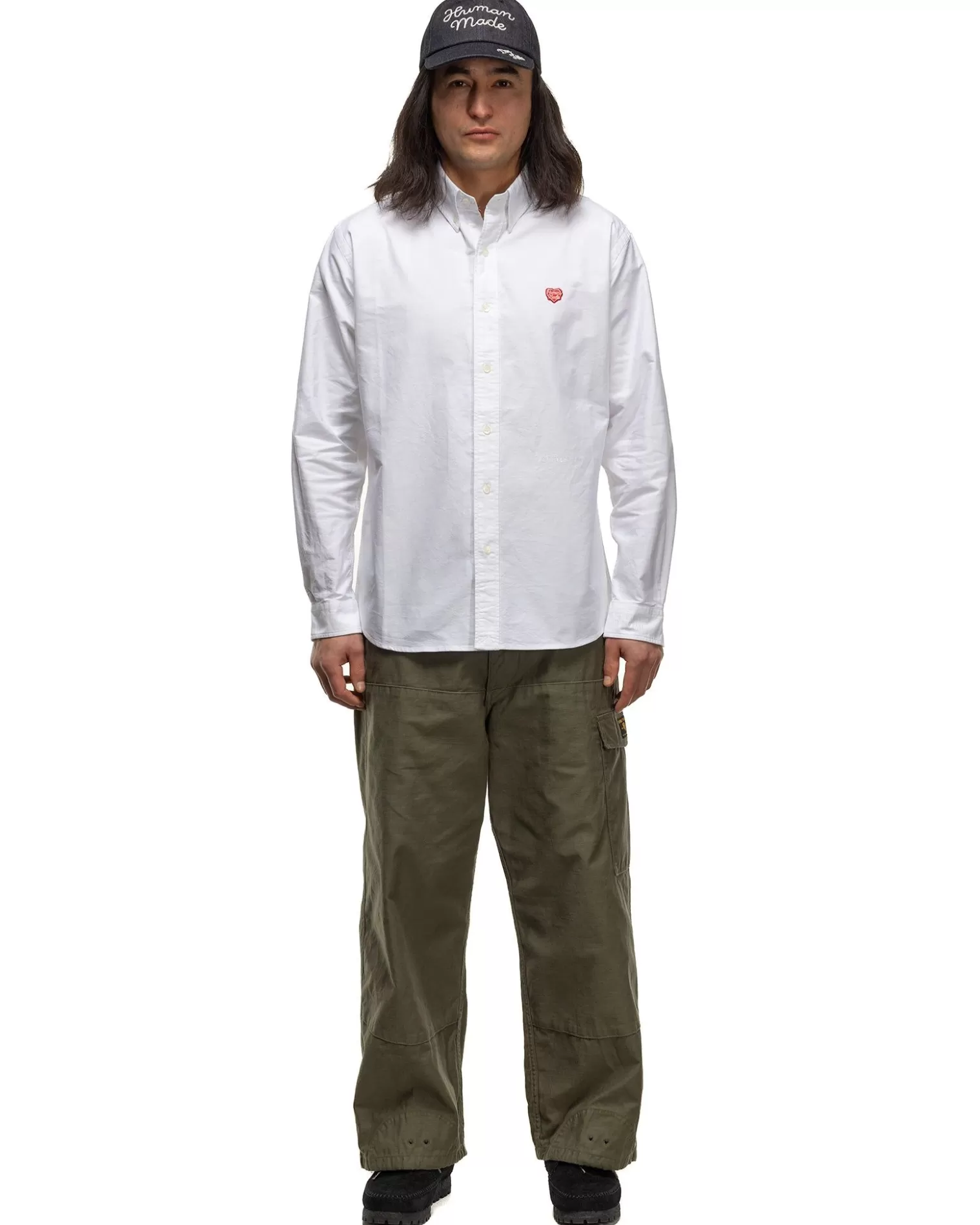 Human Made Oxford Bd Shirt White Flash Sale