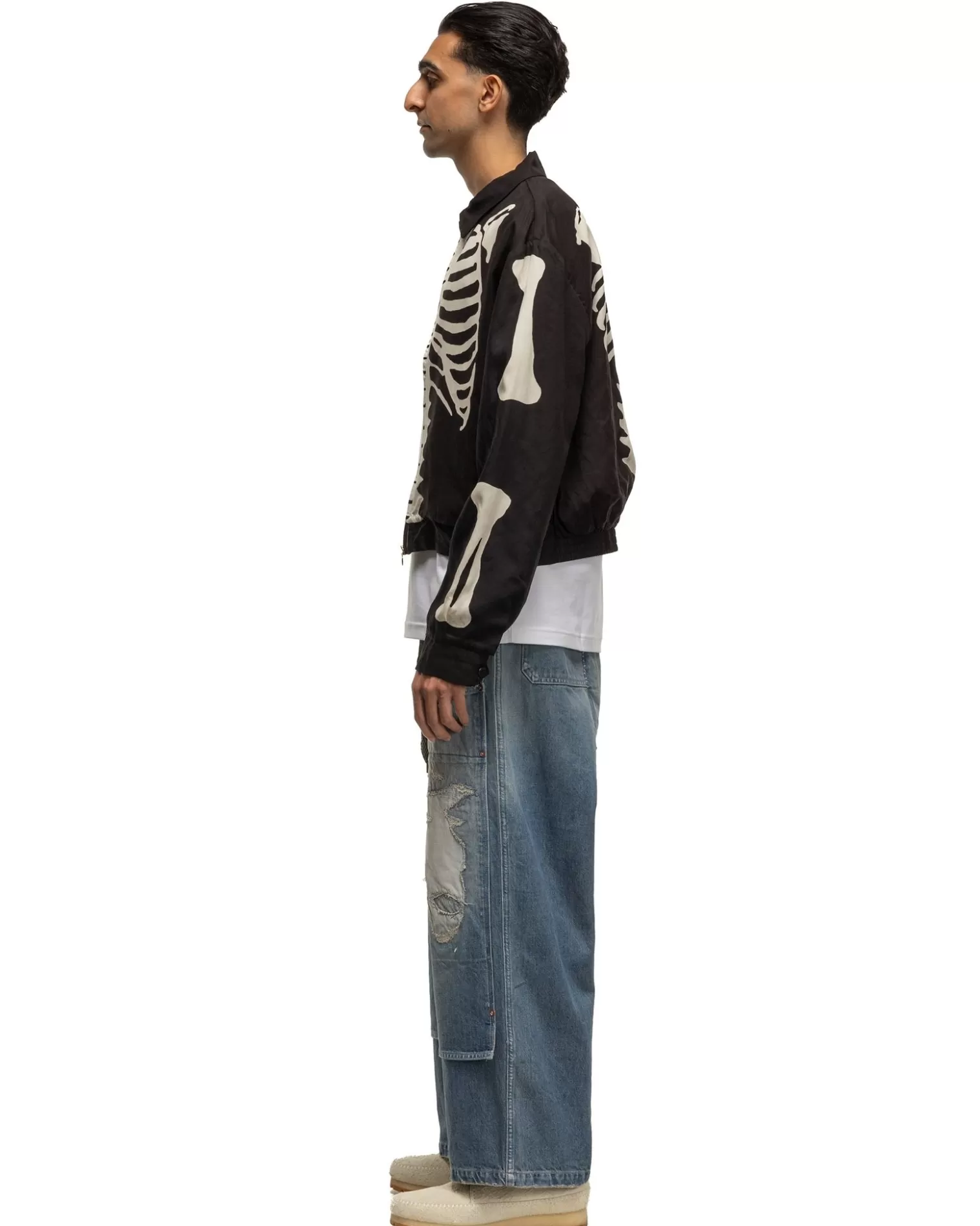 KAPITAL 14Oz Denim W-Knee Easy Baggy Pants (Dixie Lumber Remake) Pro New
