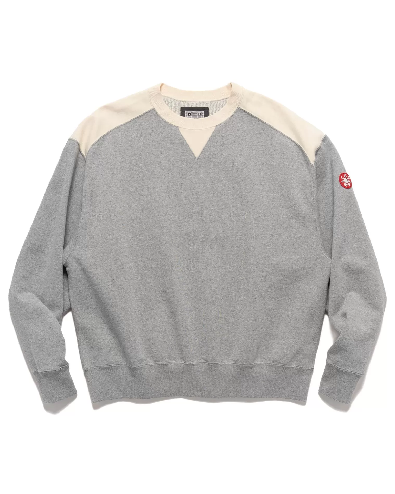 CAV EMPT Panel Shoulder Crew Neck Grey Discount