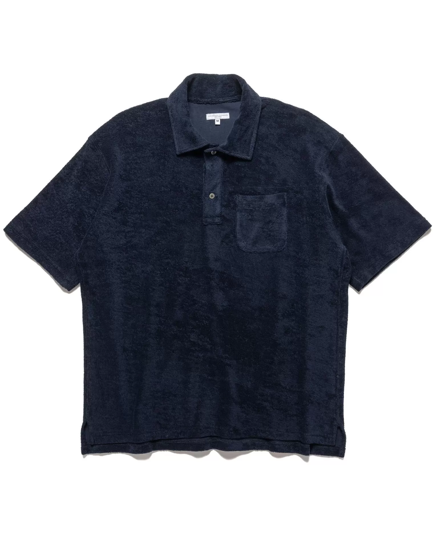 Engineered Garments Polo Shirt Cp Velour Navy Store