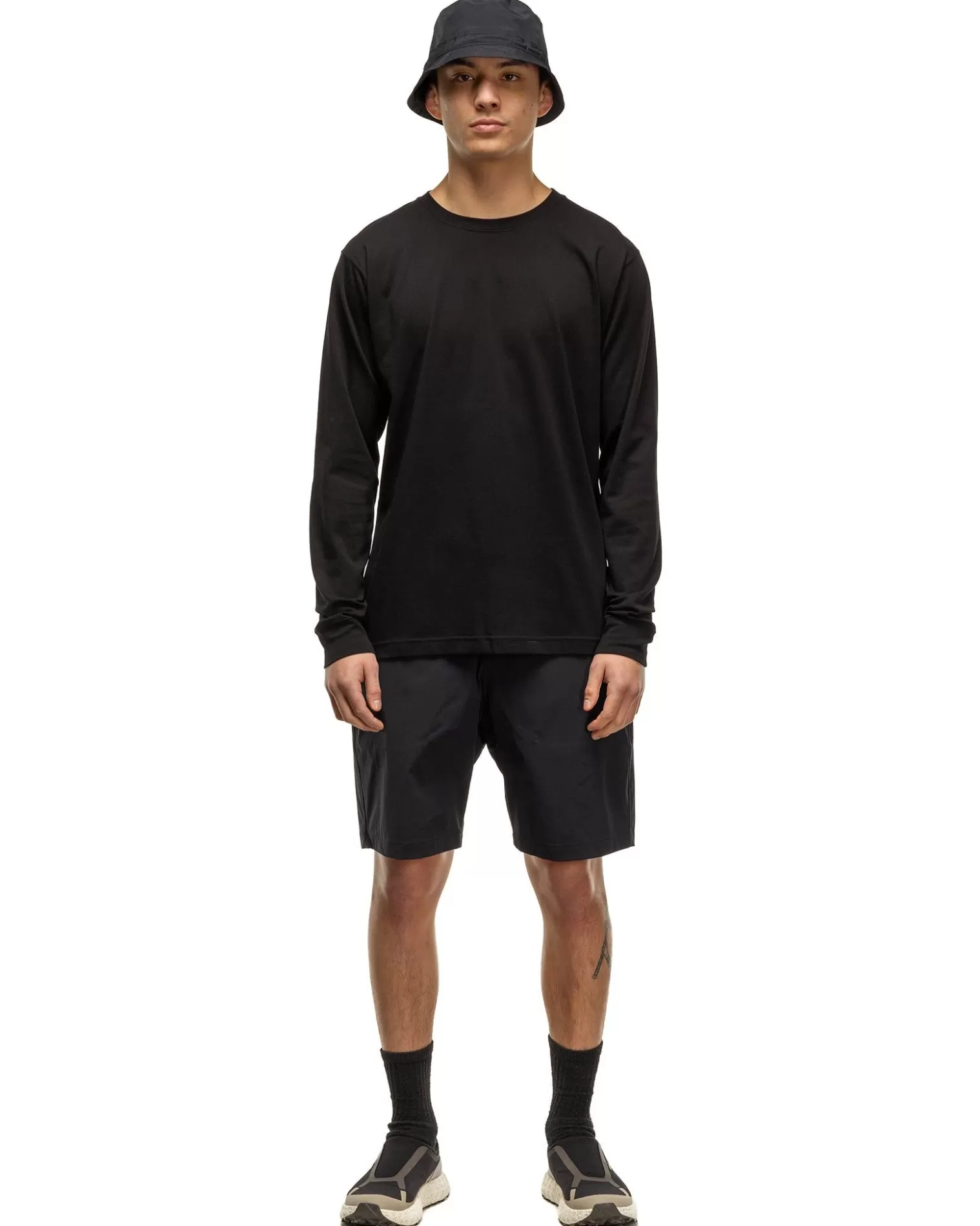 HAVEN Prime Standard Fit T-Shirt L/S-Suvin Cotton Jersey Black Fashion