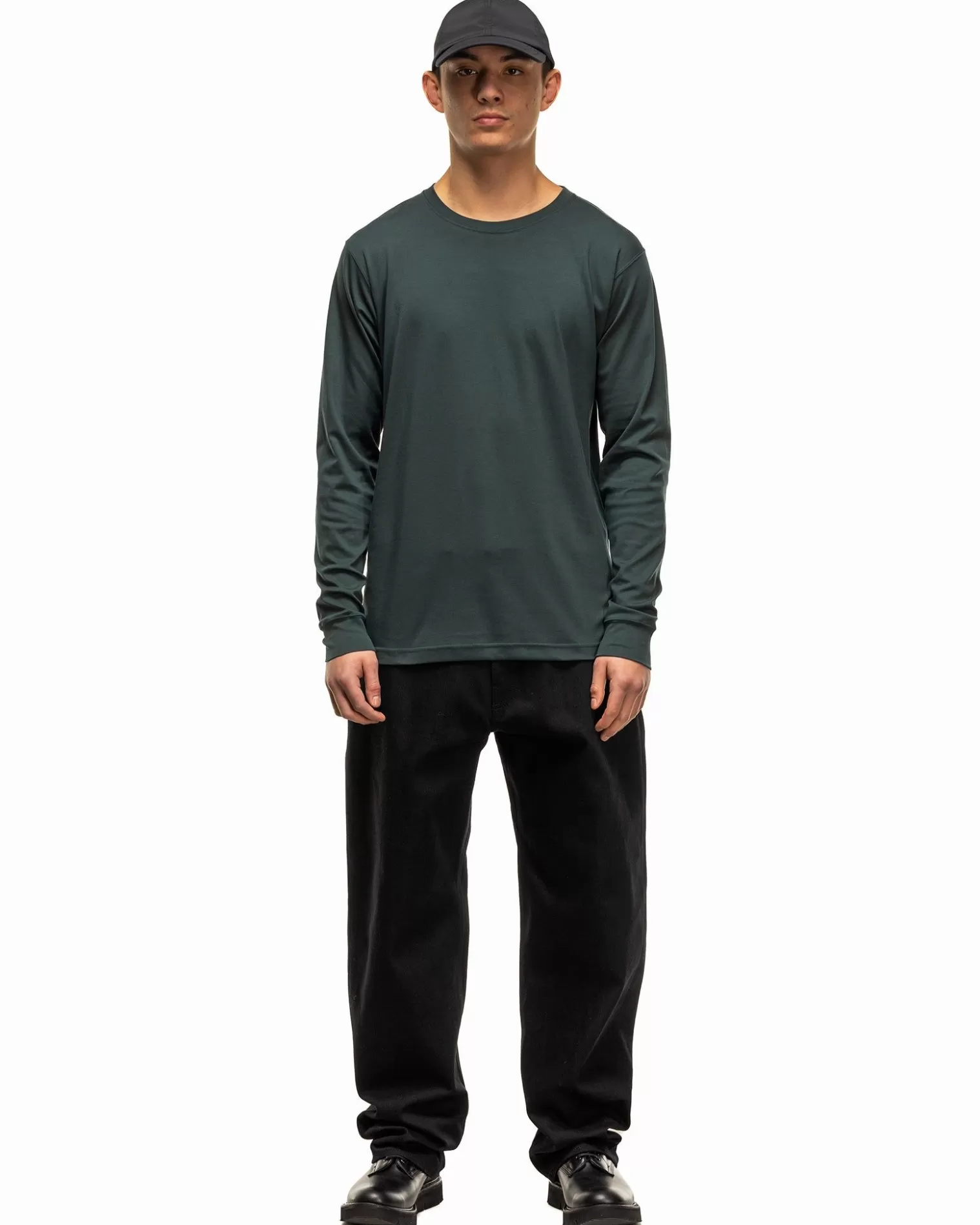 HAVEN Prime Standard Fit T-Shirt L/S-Suvin Cotton Jersey Spruce Online