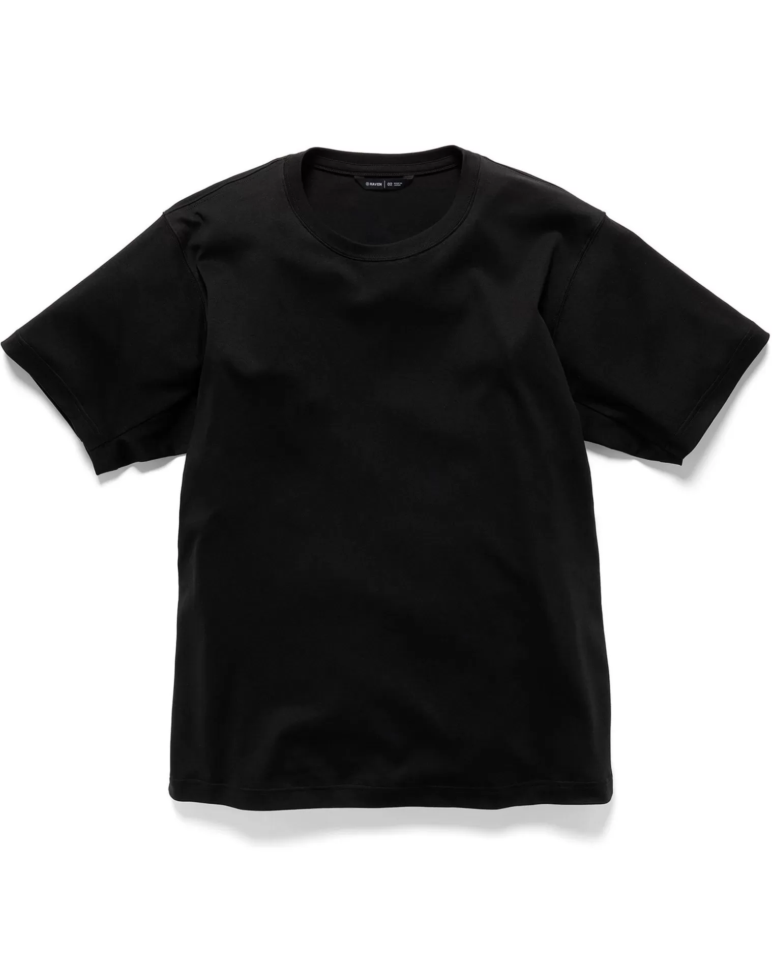 HAVEN Prime Standard Fit T-Shirt S/S-Suvin Cotton Jersey Black Cheap