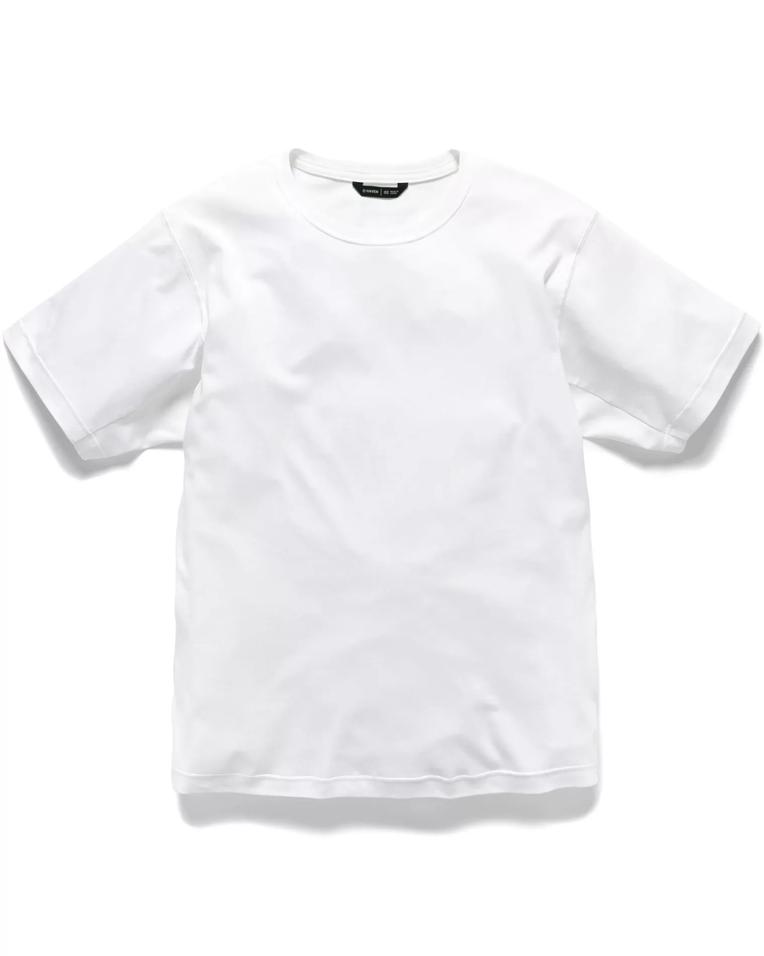 HAVEN Prime Standard Fit T-Shirt S/S-Suvin Cotton Jersey White Clearance