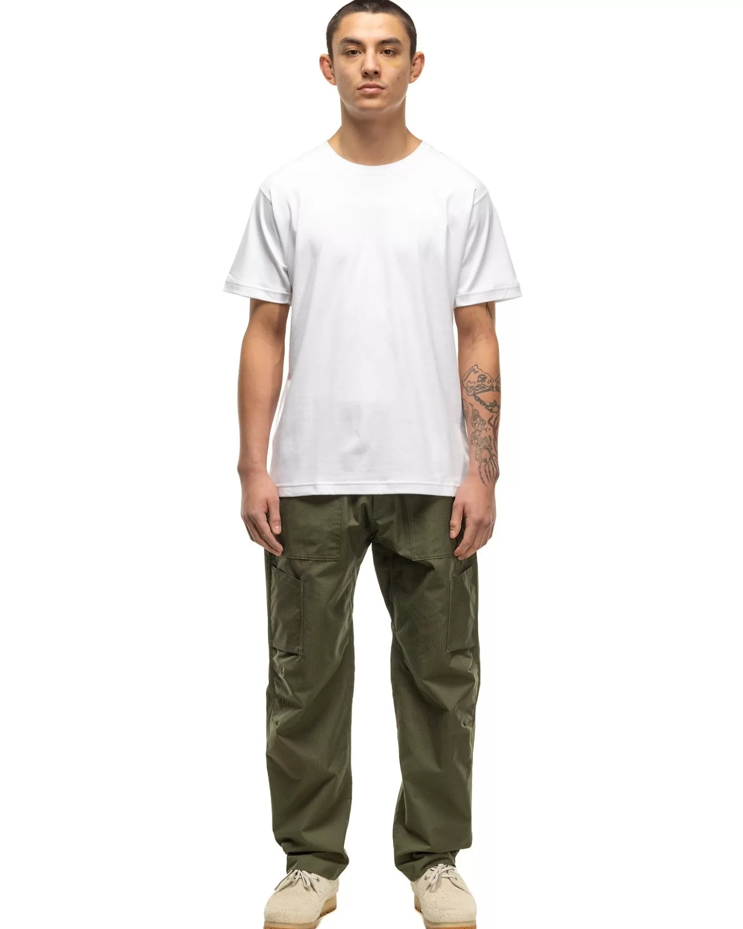 HAVEN Prime Standard Fit T-Shirt S/S-Suvin Cotton Jersey White Clearance