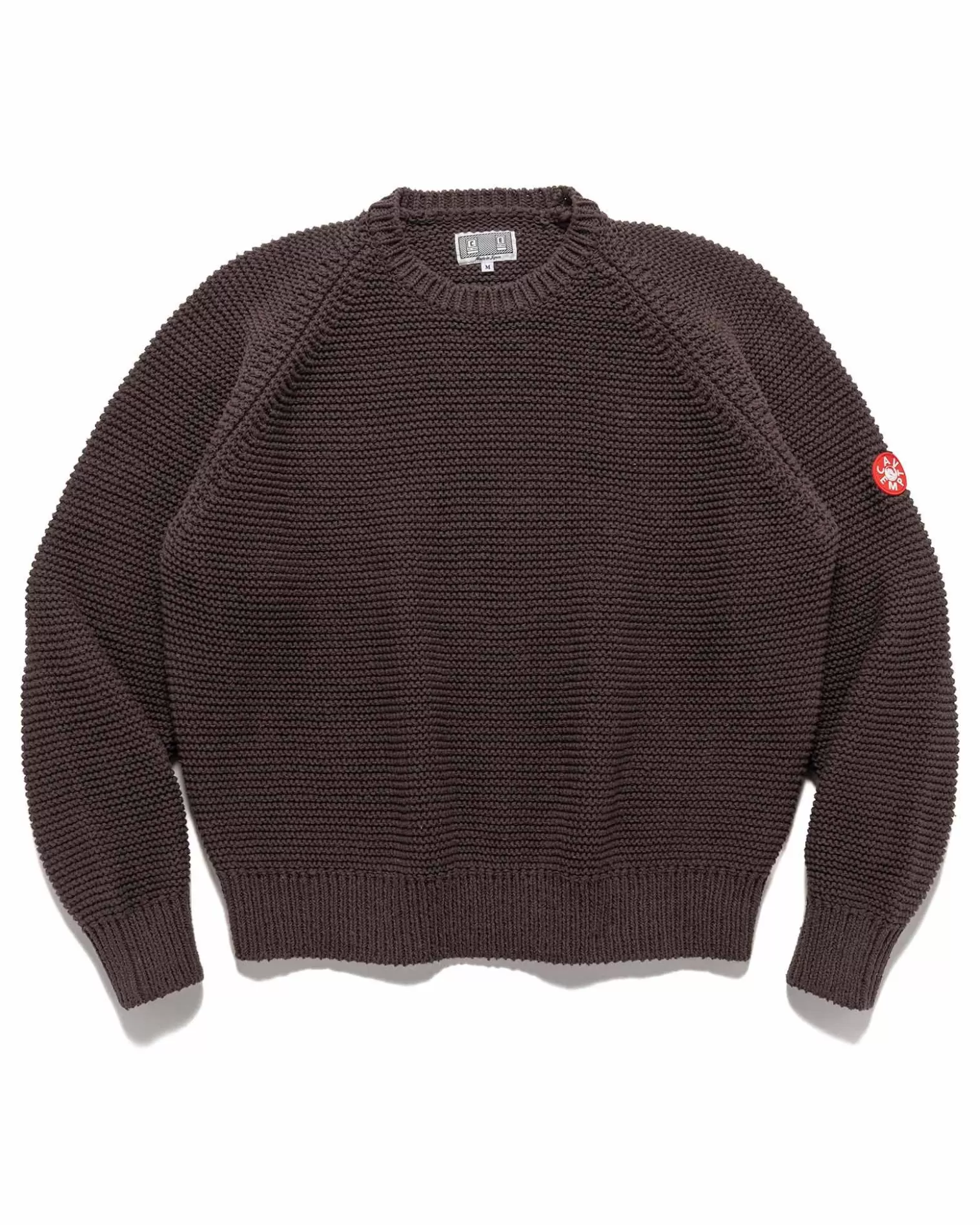 CAV EMPT Raglan Sleeve Cotton Knit Grey New