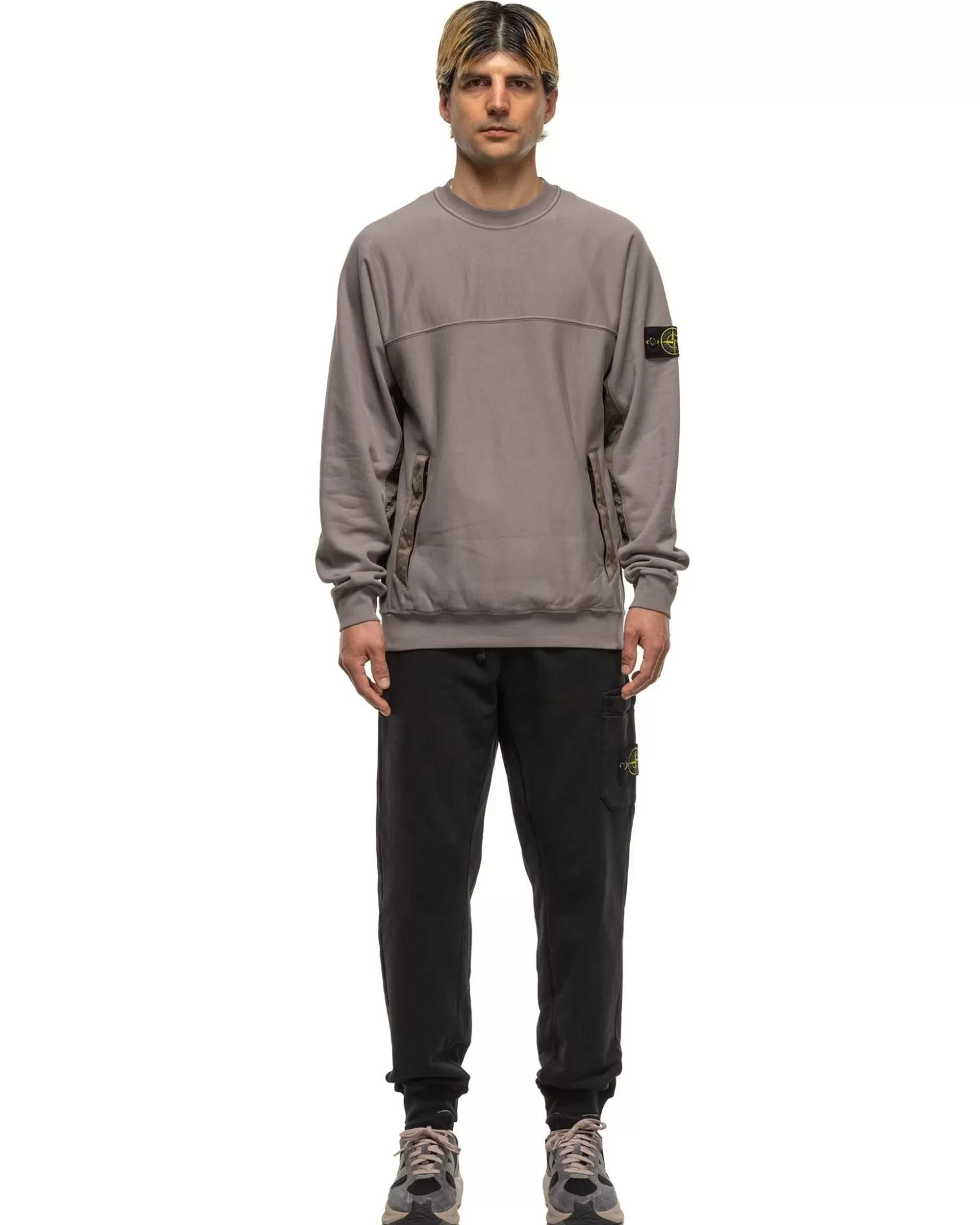 Stone Island Regular Fit Cargo Sweatpants Black Fashion