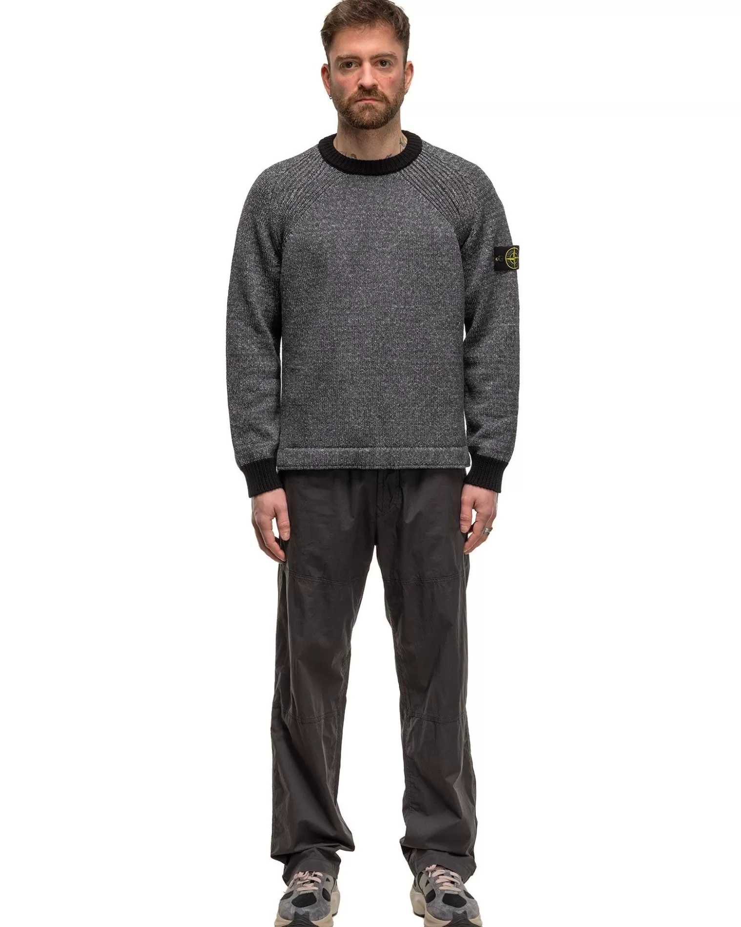 Stone Island Regular Fit Chinos Charcoal Store