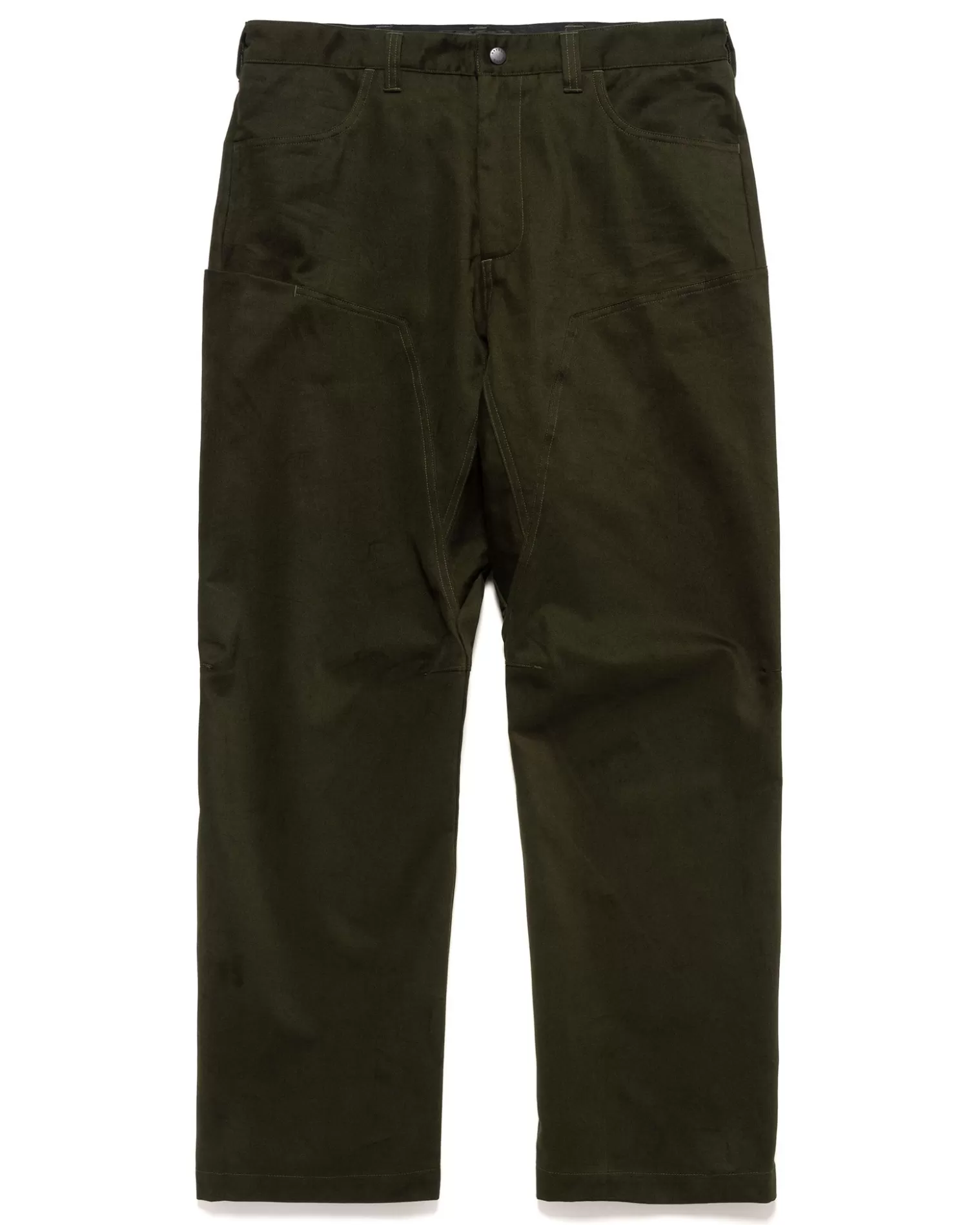 HAVEN Rig Pants-Duca Visconti Emerized Cotton Twill Olive Fashion