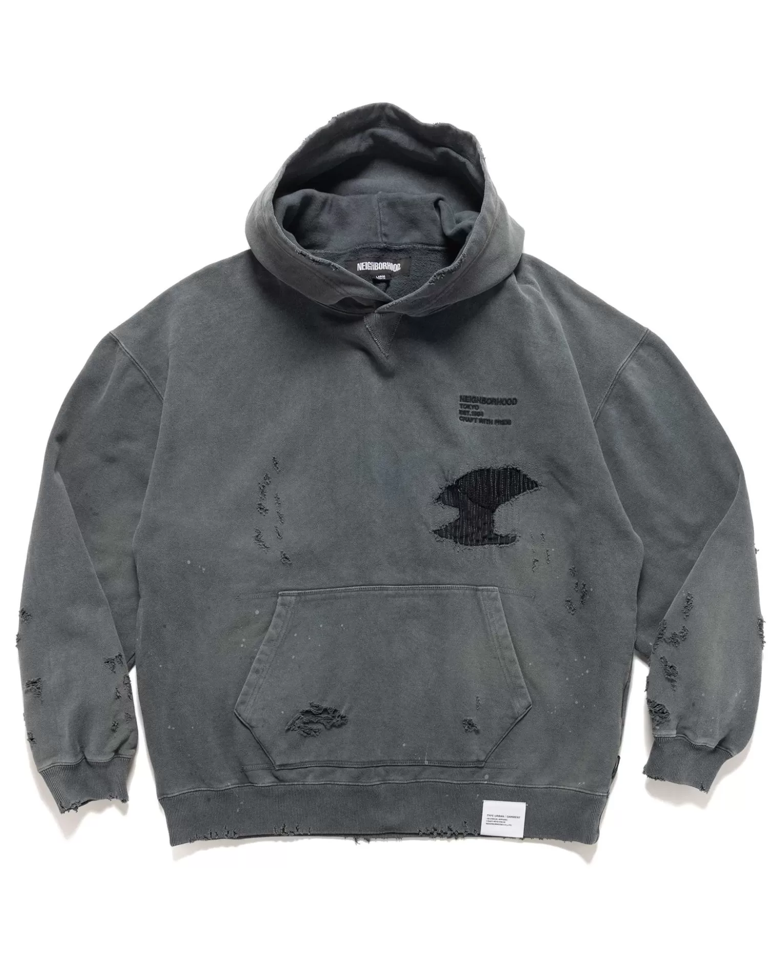 Neighborhood Savage Sweat Parka Ls Black Outlet