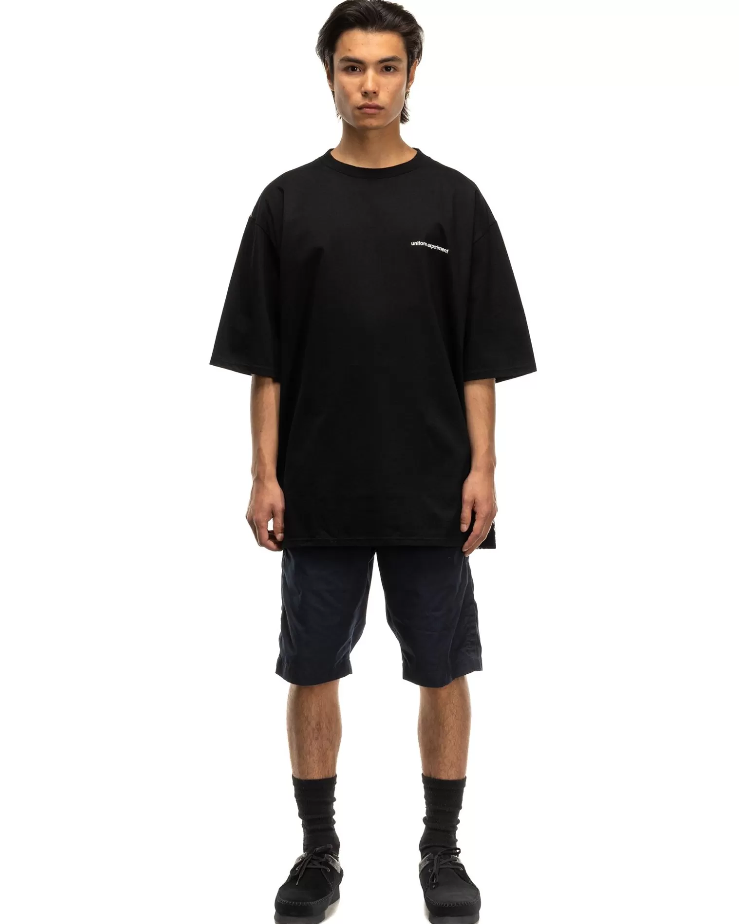 Uniform Experiment Side Color Shorts Navy Shop