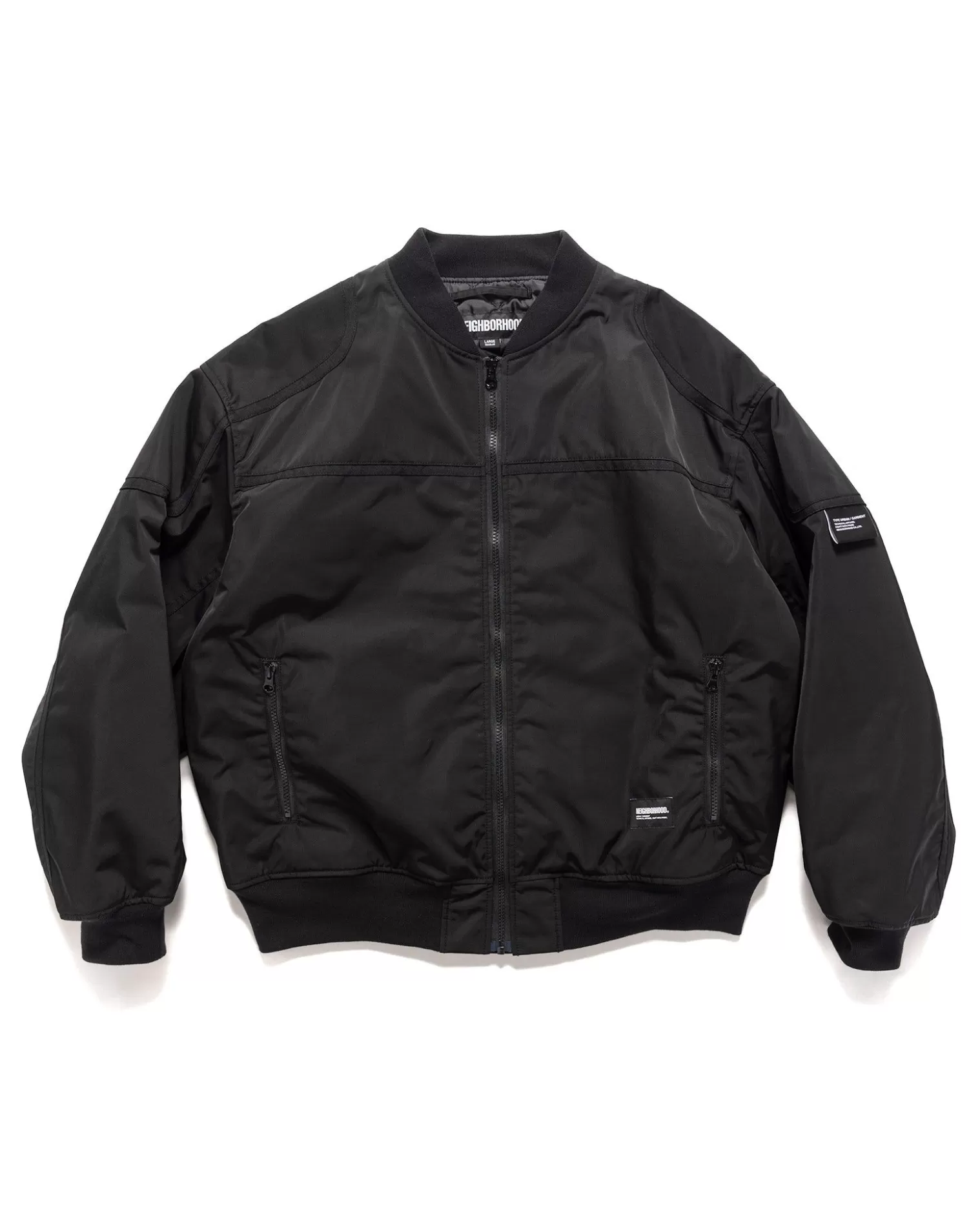 Neighborhood Solid Racing Jacket Black Cheap