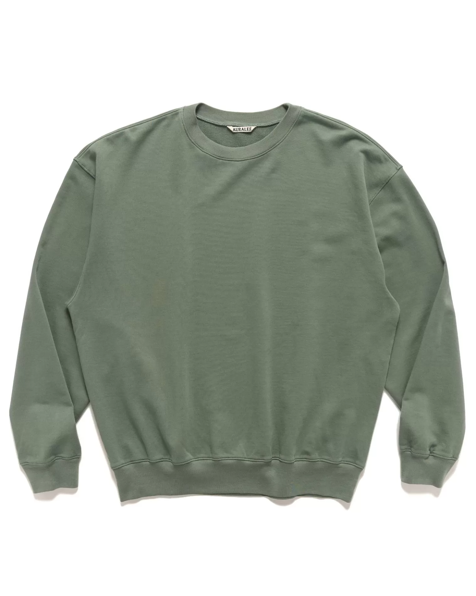 AURALEE Super High Gauze Sweat P/O Dusty Green Online