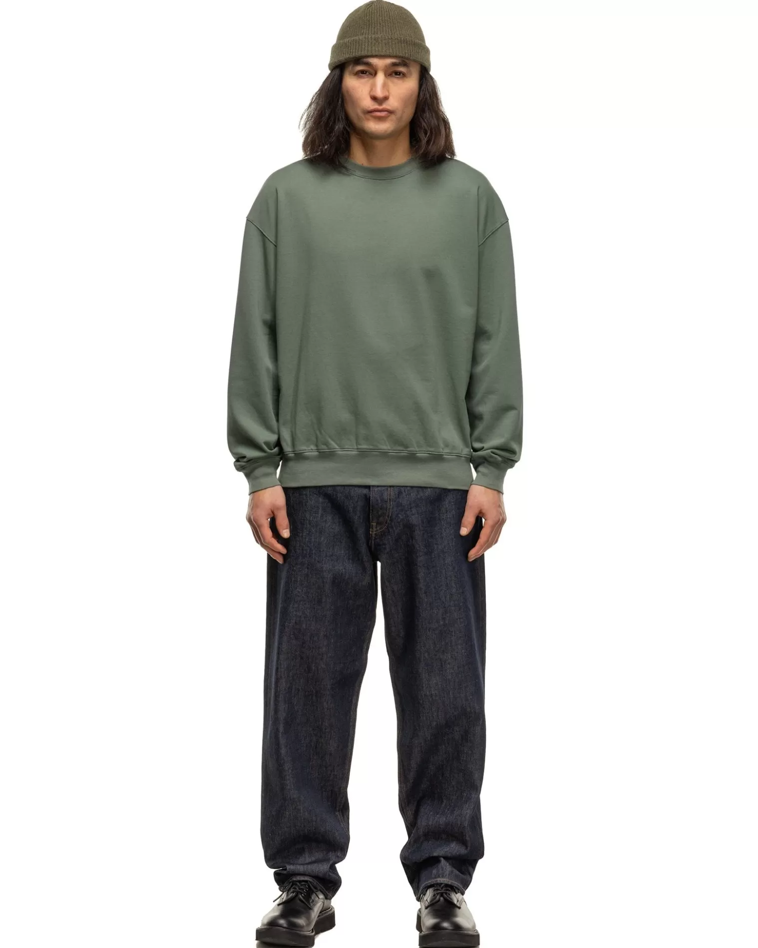 AURALEE Super High Gauze Sweat P/O Dusty Green Online