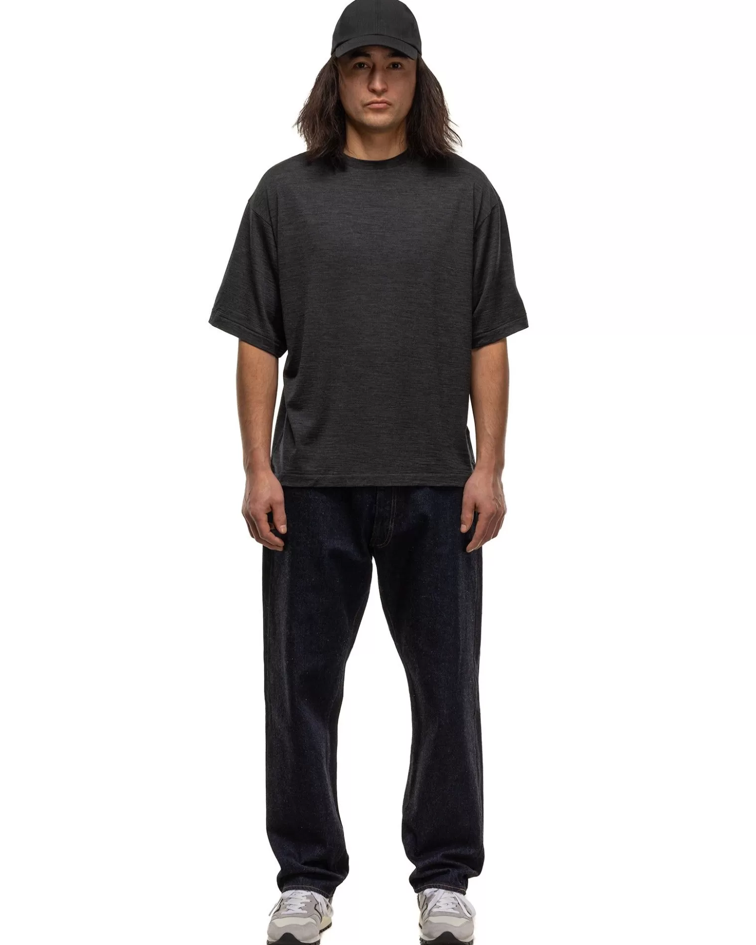 KAPTAIN SUNSHINE Super Soft Merino Tenjiku Halfsleeve Tee Charcoal Discount