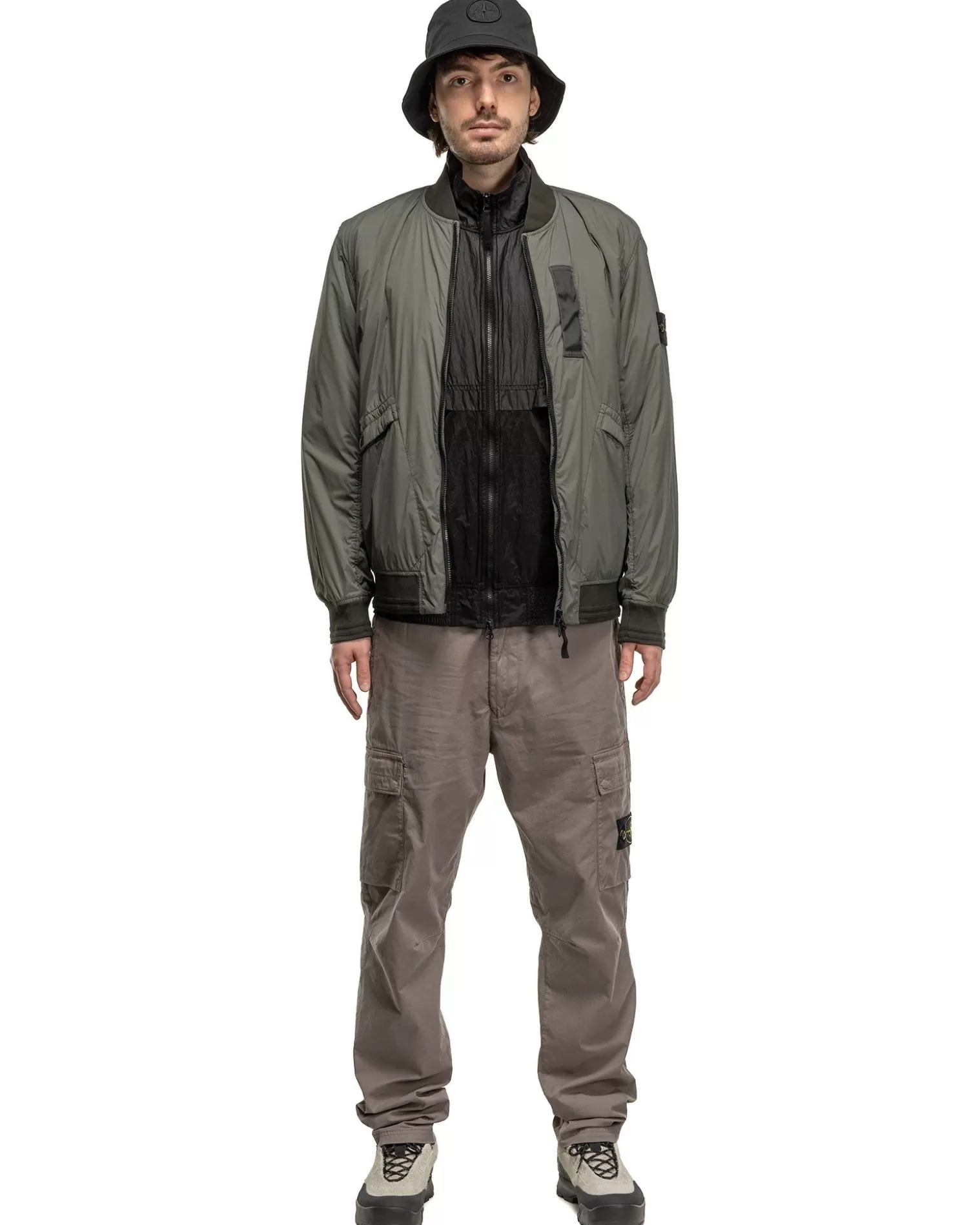 Stone Island Supima® Cotton Twill Stretch-Tc Regular Fit Cargo Pants Dove Grey Discount