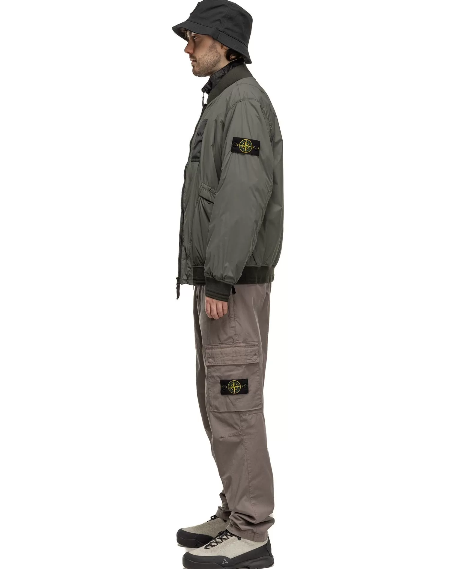 Stone Island Supima® Cotton Twill Stretch-Tc Regular Fit Cargo Pants Dove Grey Discount