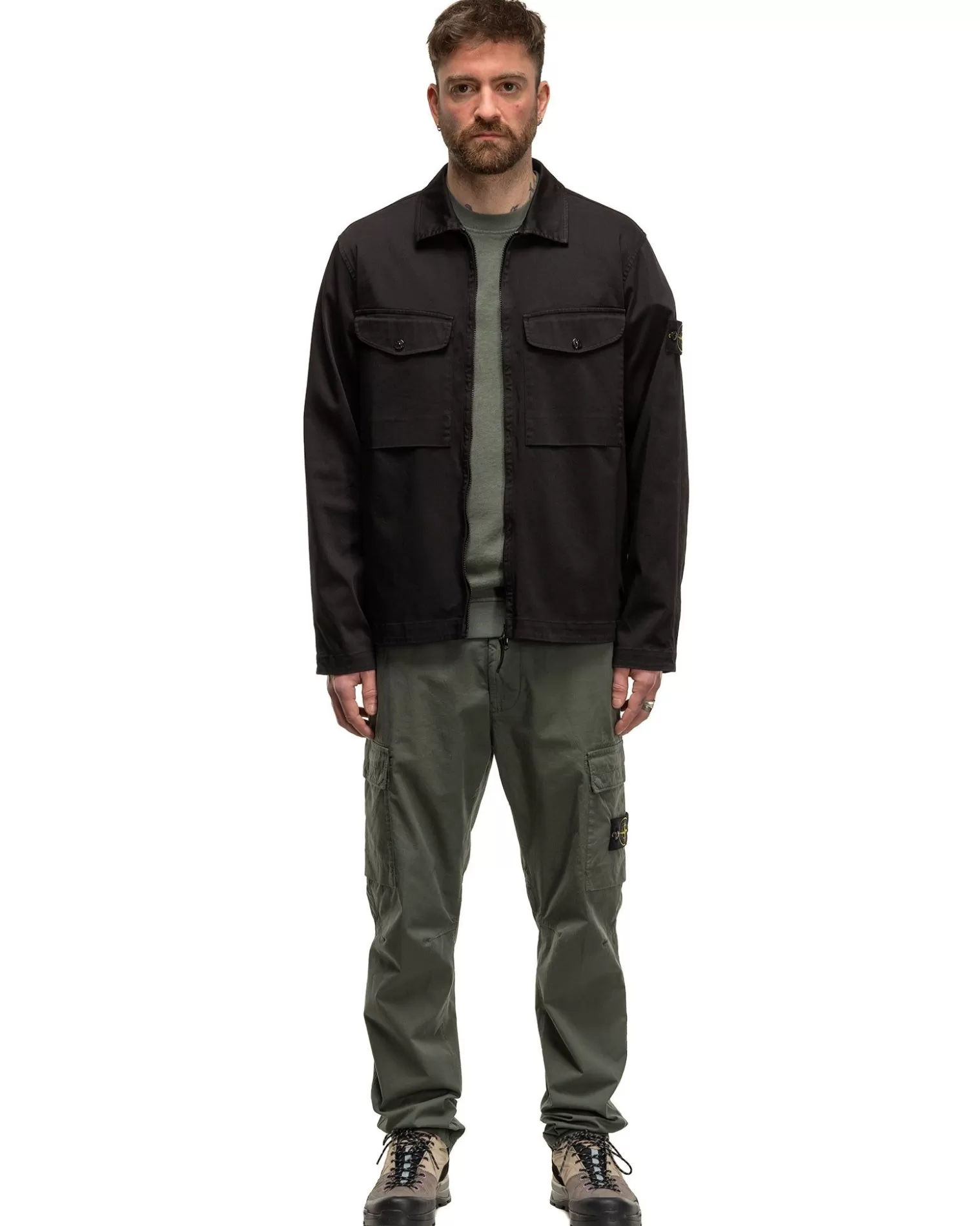 Stone Island Supima® Cotton Twill Stretch-Tc Regular Fit Cargo Pants Musk Cheap