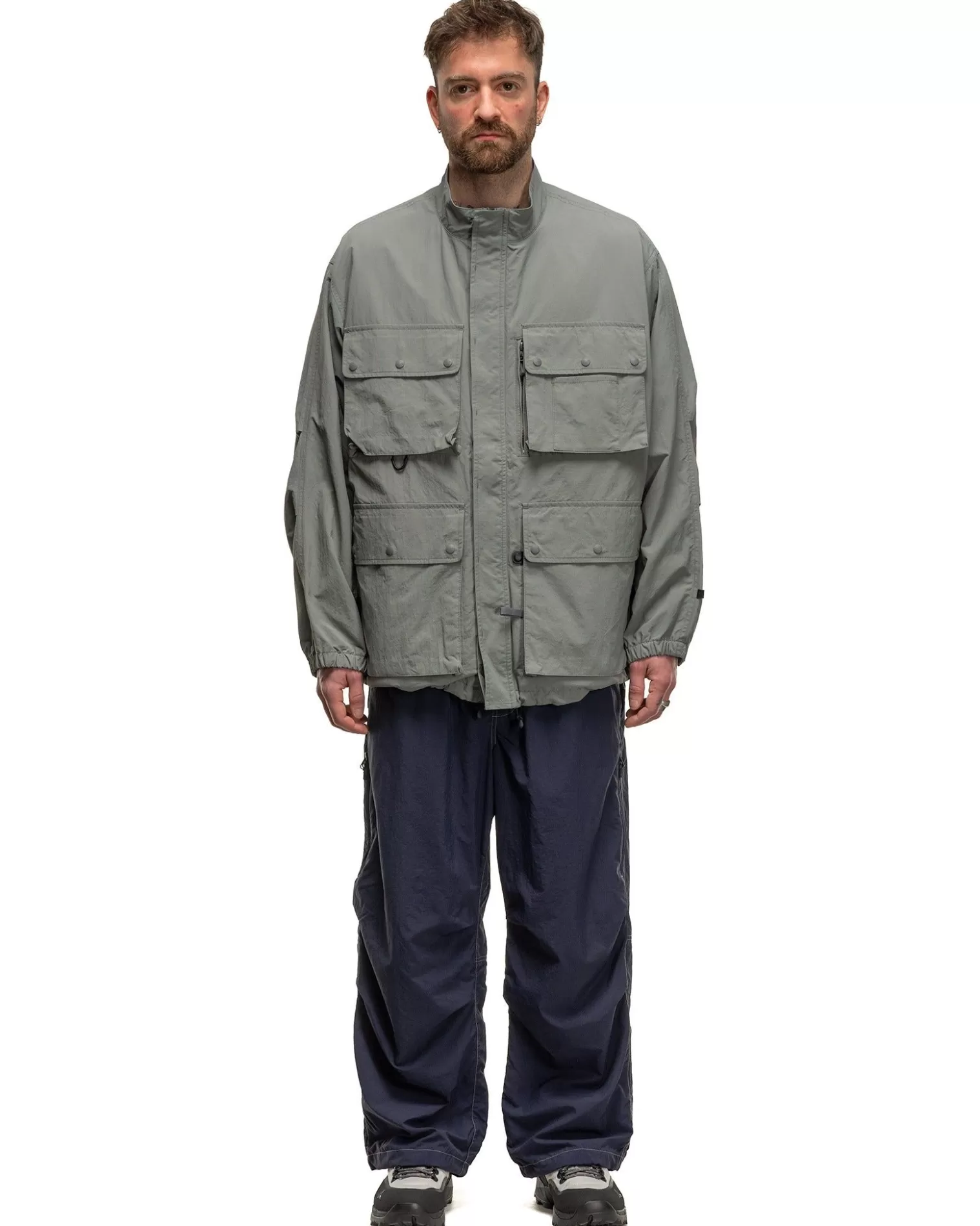 DAIWA Tech Parachute Jacket Grey Sale