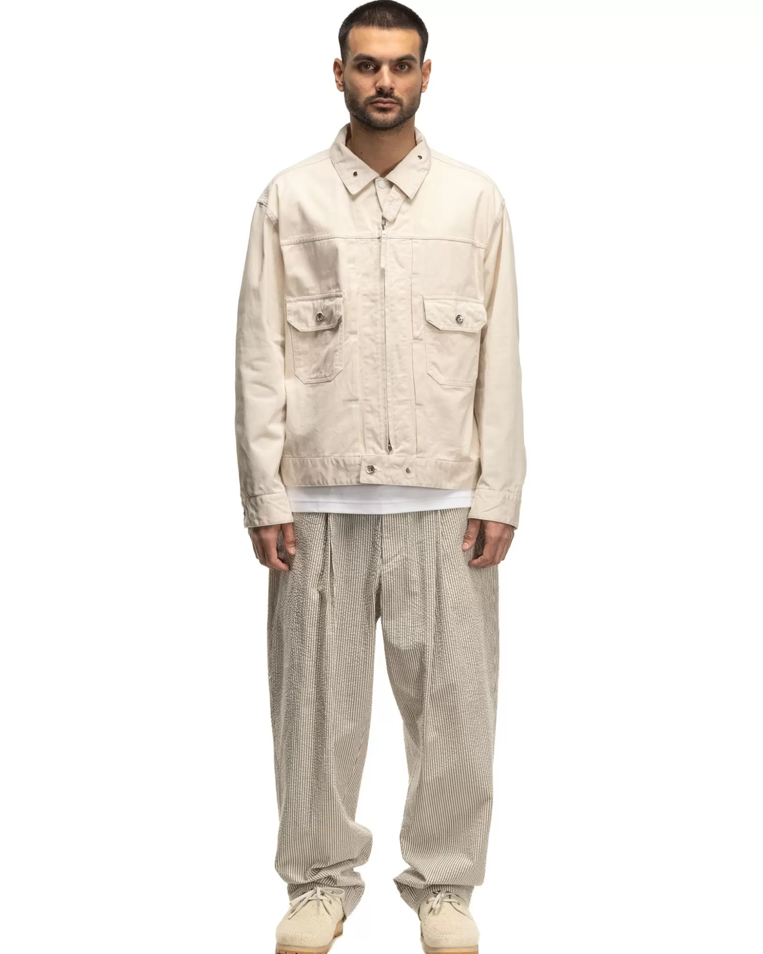 Engineered Garments Trucker Jacket Chino Twill Natural Hot