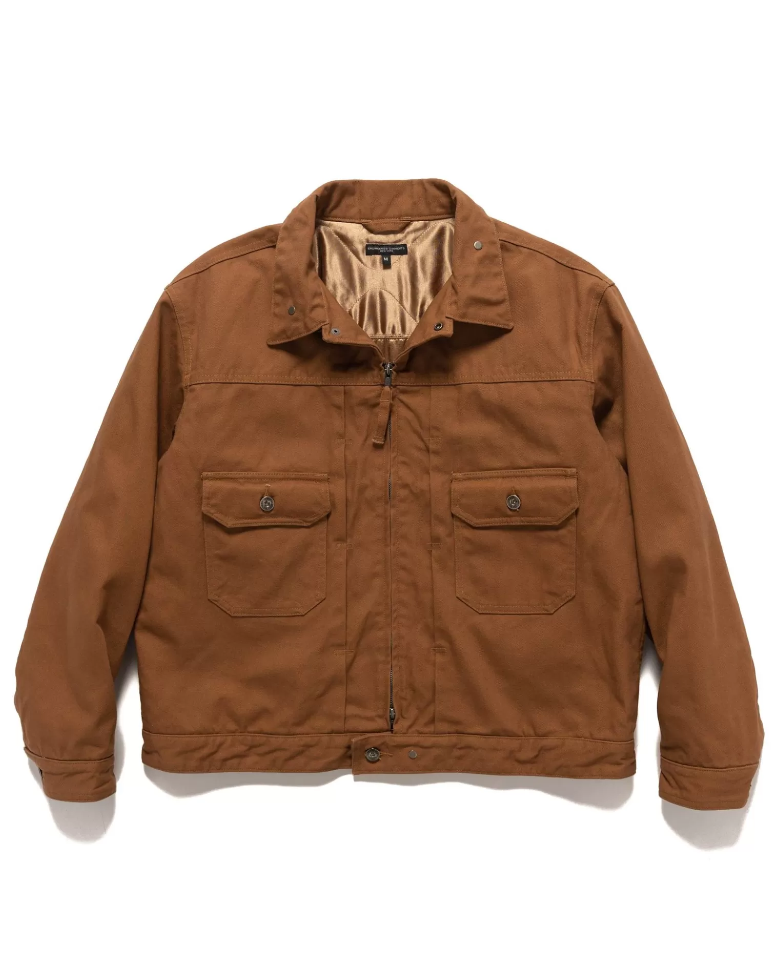 Engineered Garments Trucker Jacket 12Oz Duck Canvas Brown Sale