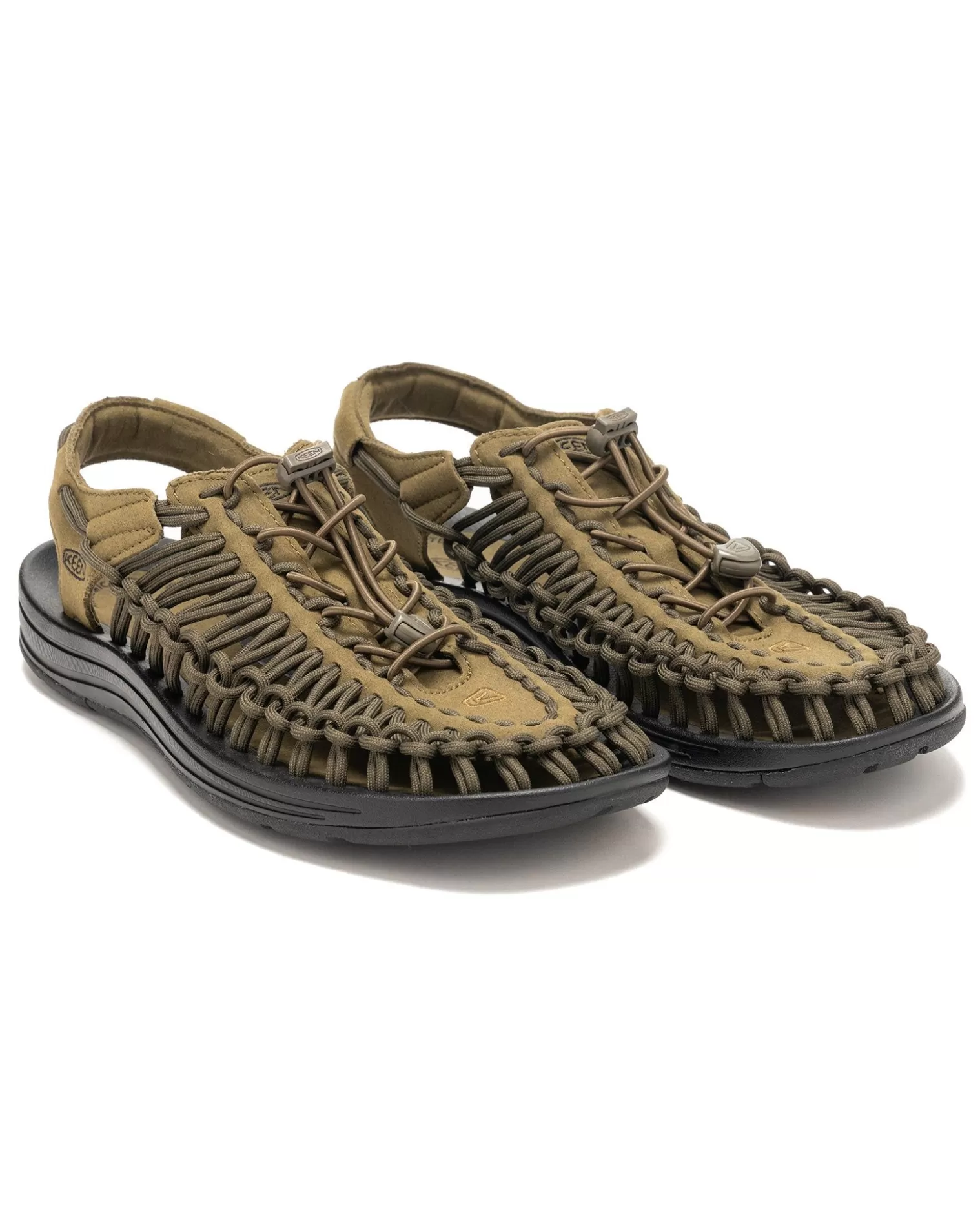 KEEN Uneek Cord Sandals Dark Olive/Black Shop