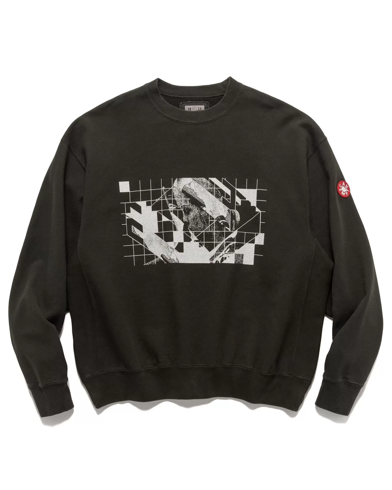 CAV EMPT Washed Dimensions Crew Neck Black Cheap