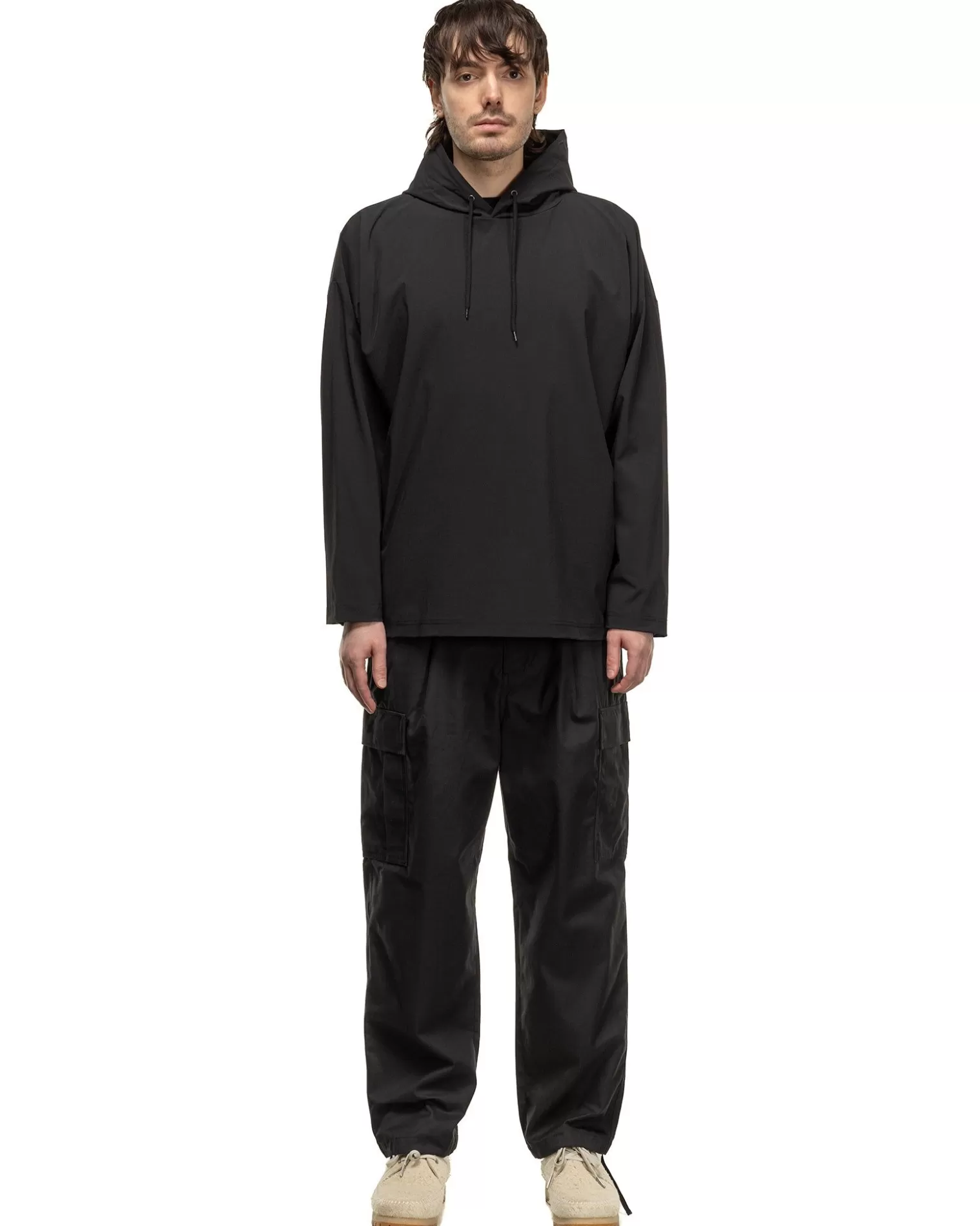 Sophnet. 4Way Stretch Oversized Pullover Hoodie Black Clearance