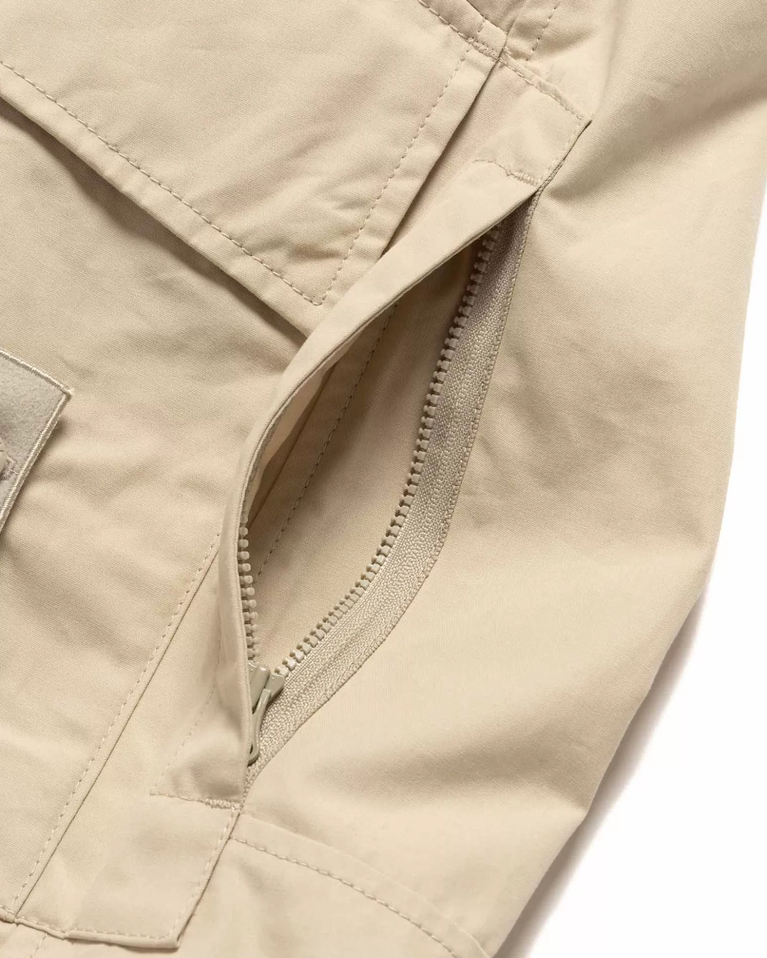 Stone Island Weatherproof Cotton Canvas Ghost Piece Loose Fit Cargo Pants Beige New