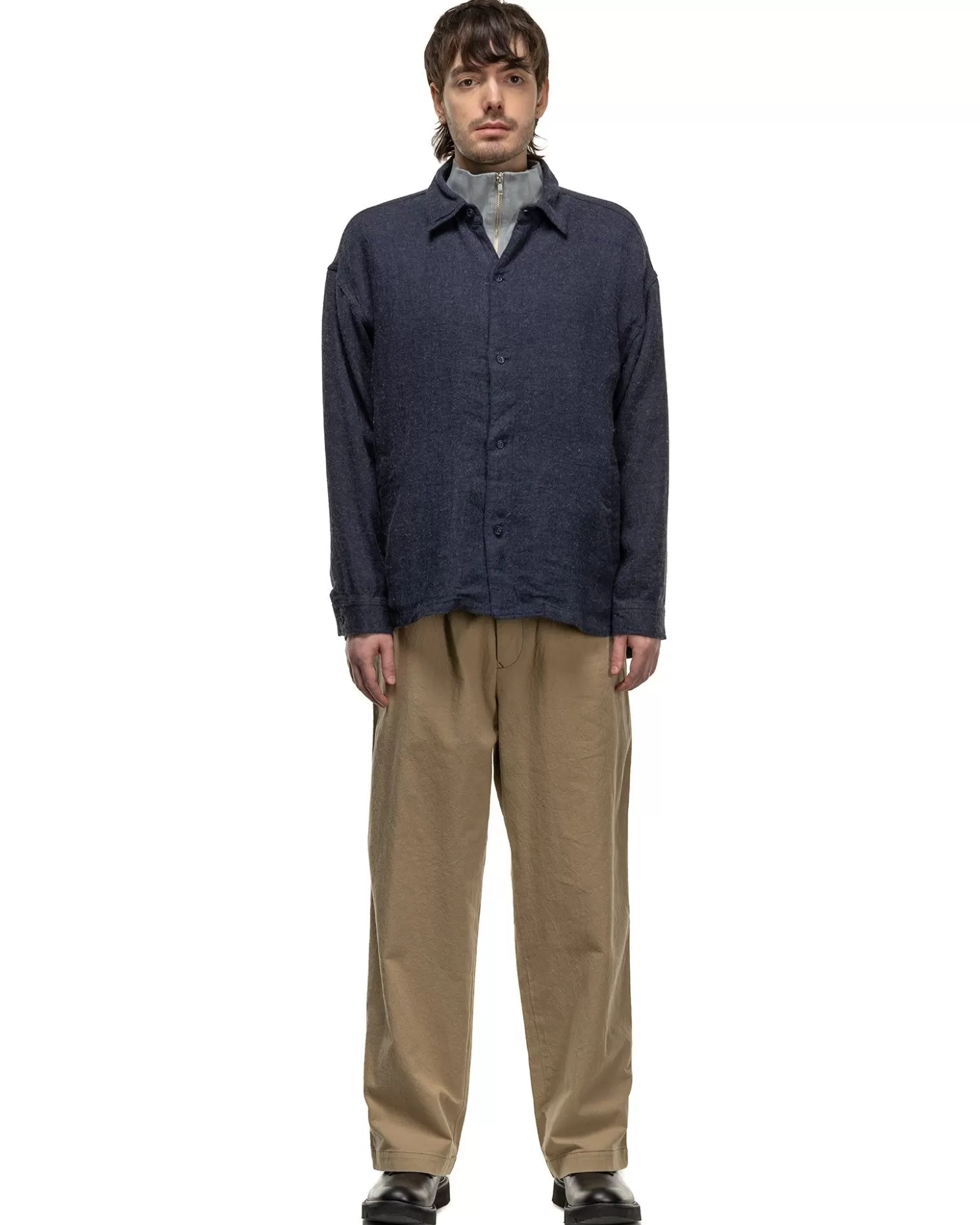 CAV EMPT Welt Pockets Big Shirt Navy Fashion