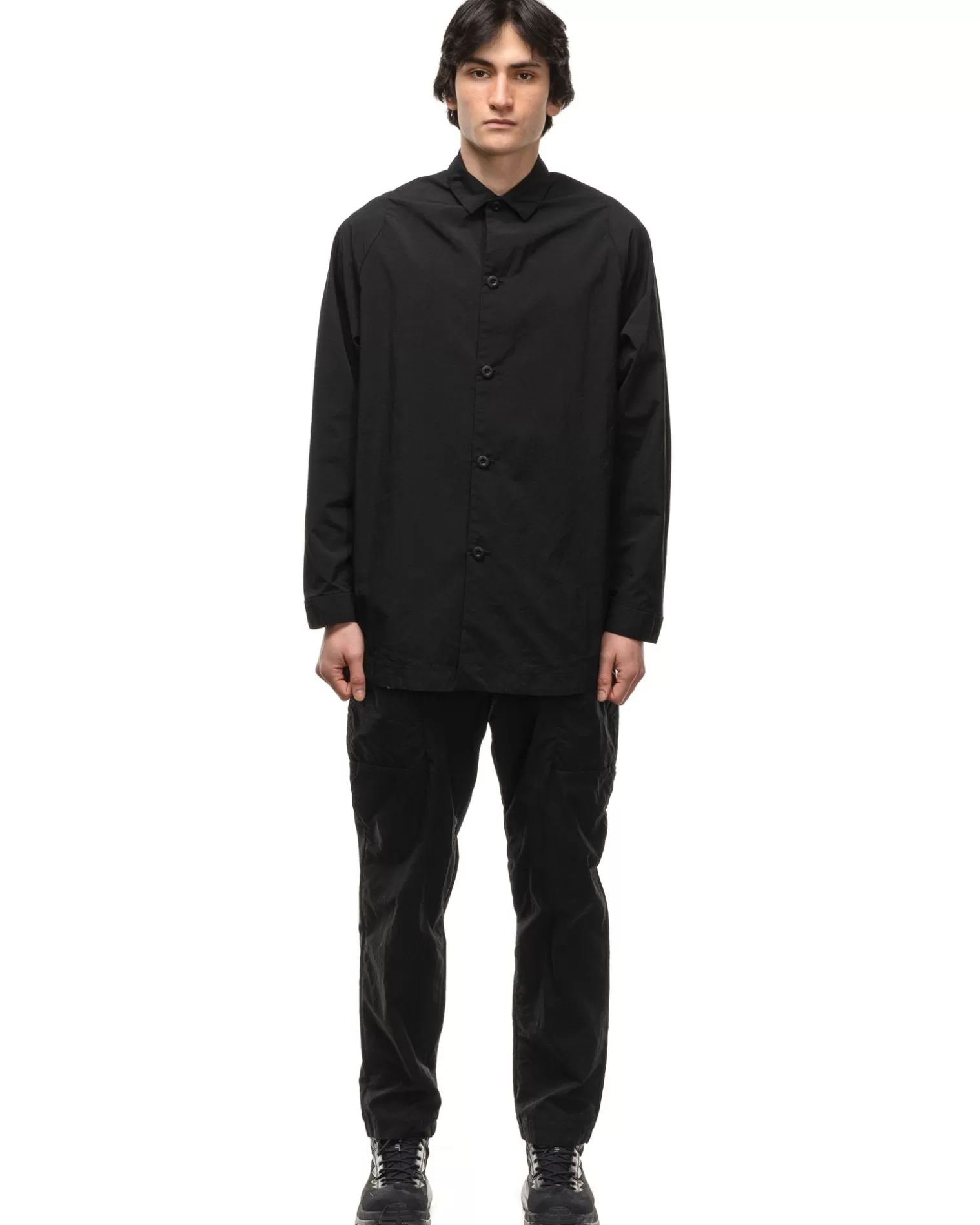 Teatora Wide Shirt Packable Black Cheap