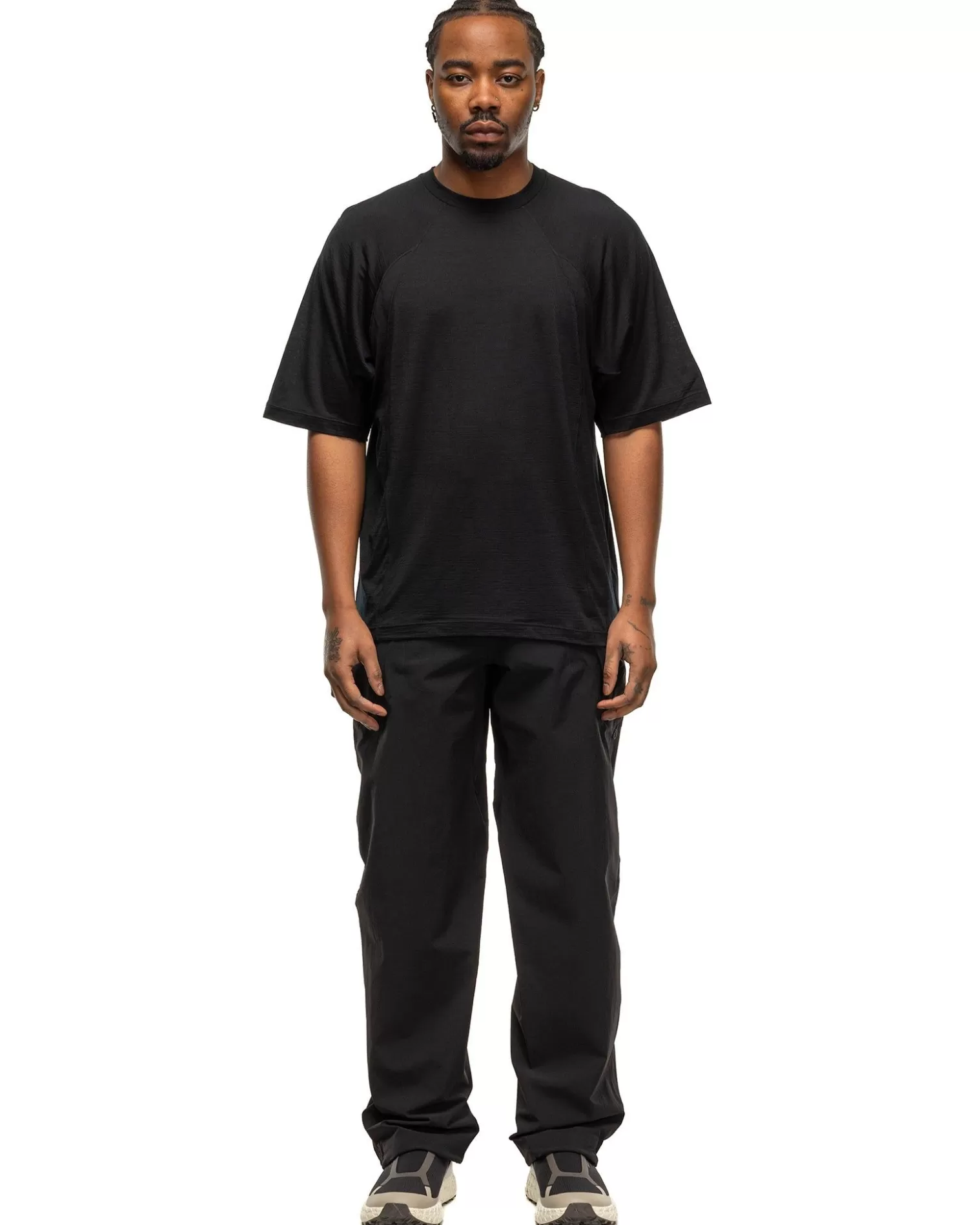 Goldwin 0 Wool T-Shirt Black Best Sale