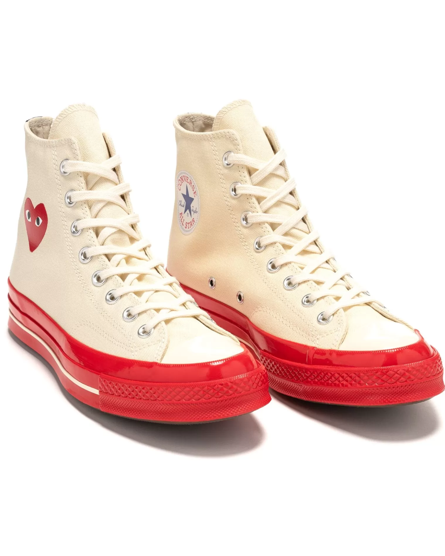 Comme Des Garcons PLAY X Converse Chuck 70 Hi Red Sole Prestine Shop