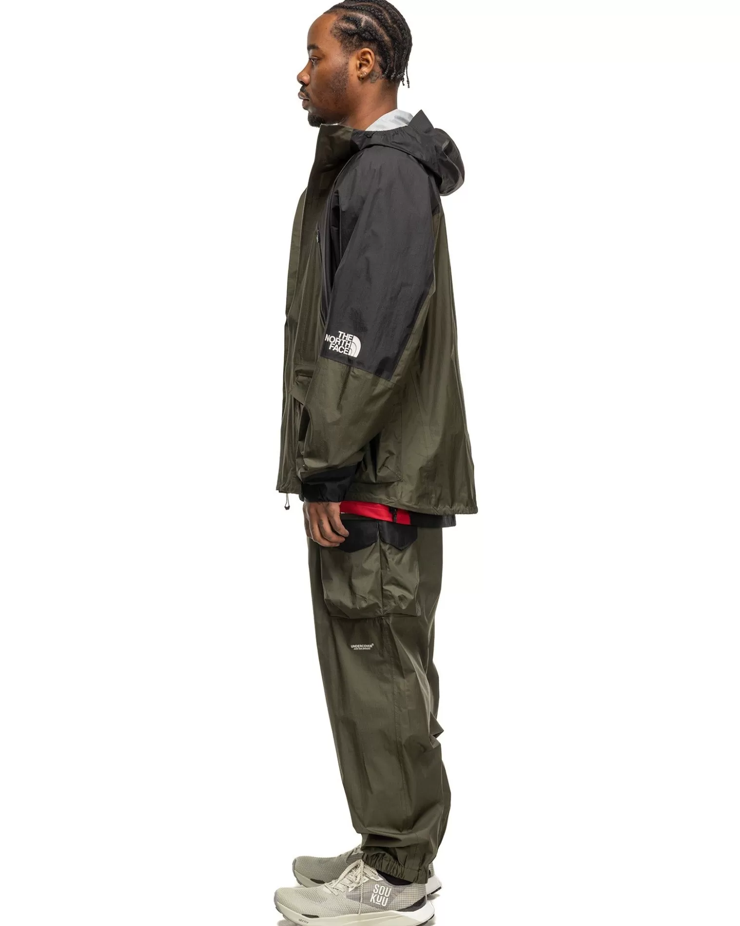 The North Face X Undercover Soukuu Hike Belted Utility Shell Pant Forest Green Sale