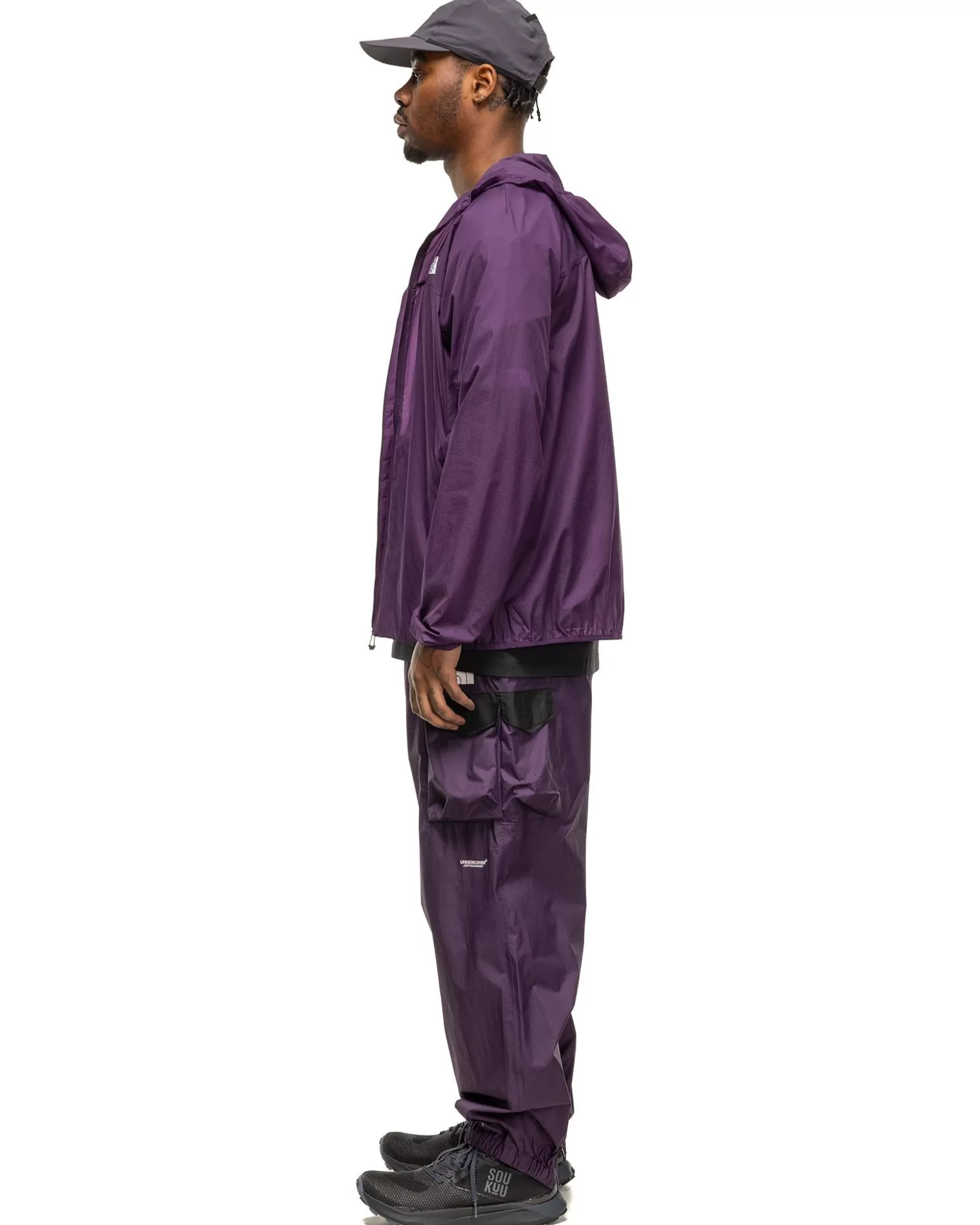 The North Face X Undercover Soukuu Hike Belted Utility Shell Pant Purple Pennant Flash Sale