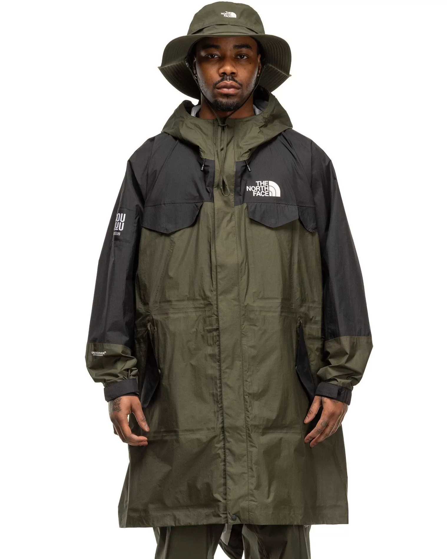 The North Face X Undercover Soukuu Hike Packable Fishtail Shell Parka Forest Night Green Sale