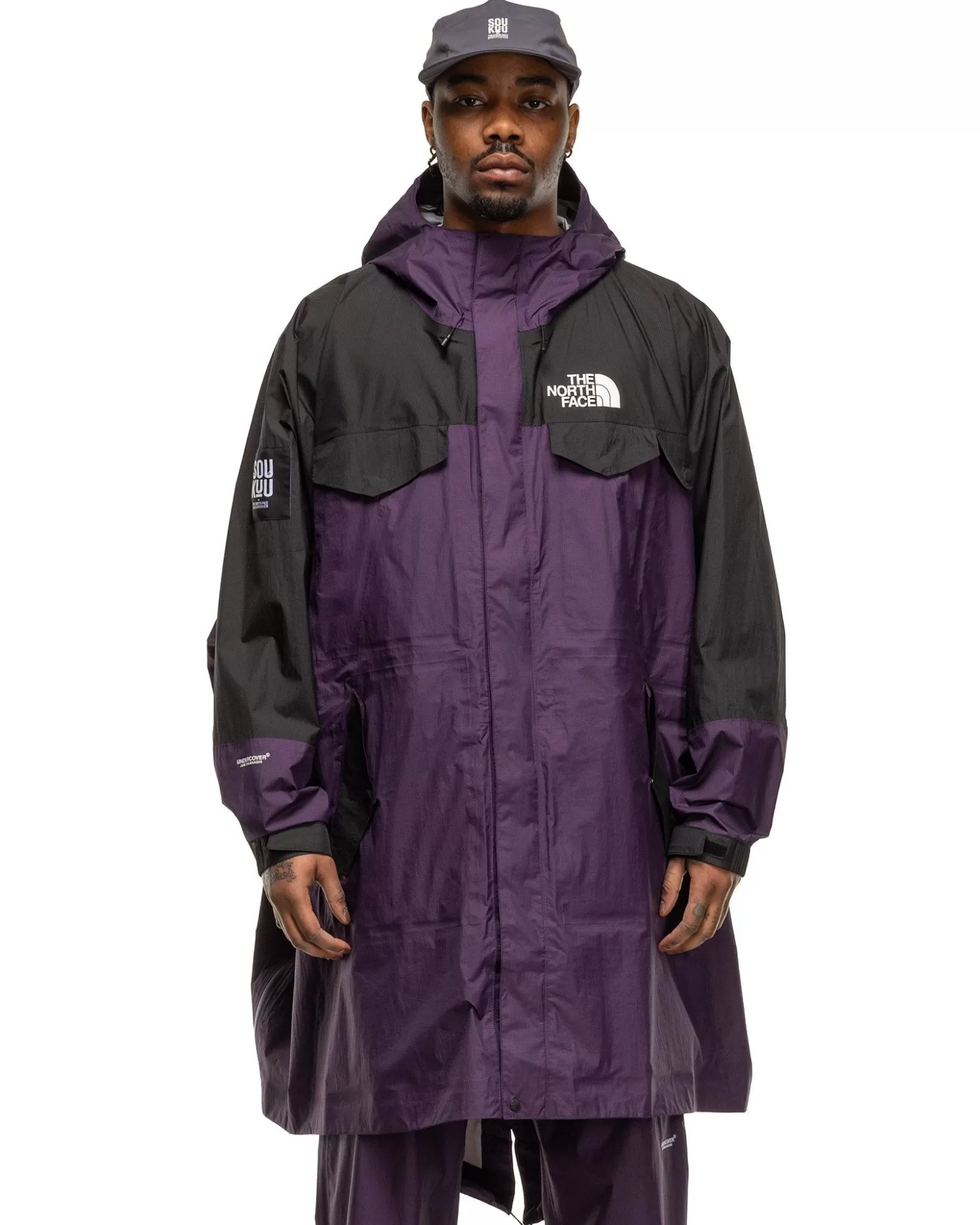 The North Face X Undercover Soukuu Hike Packable Fishtail Shell Parka Purple Pennant Discount